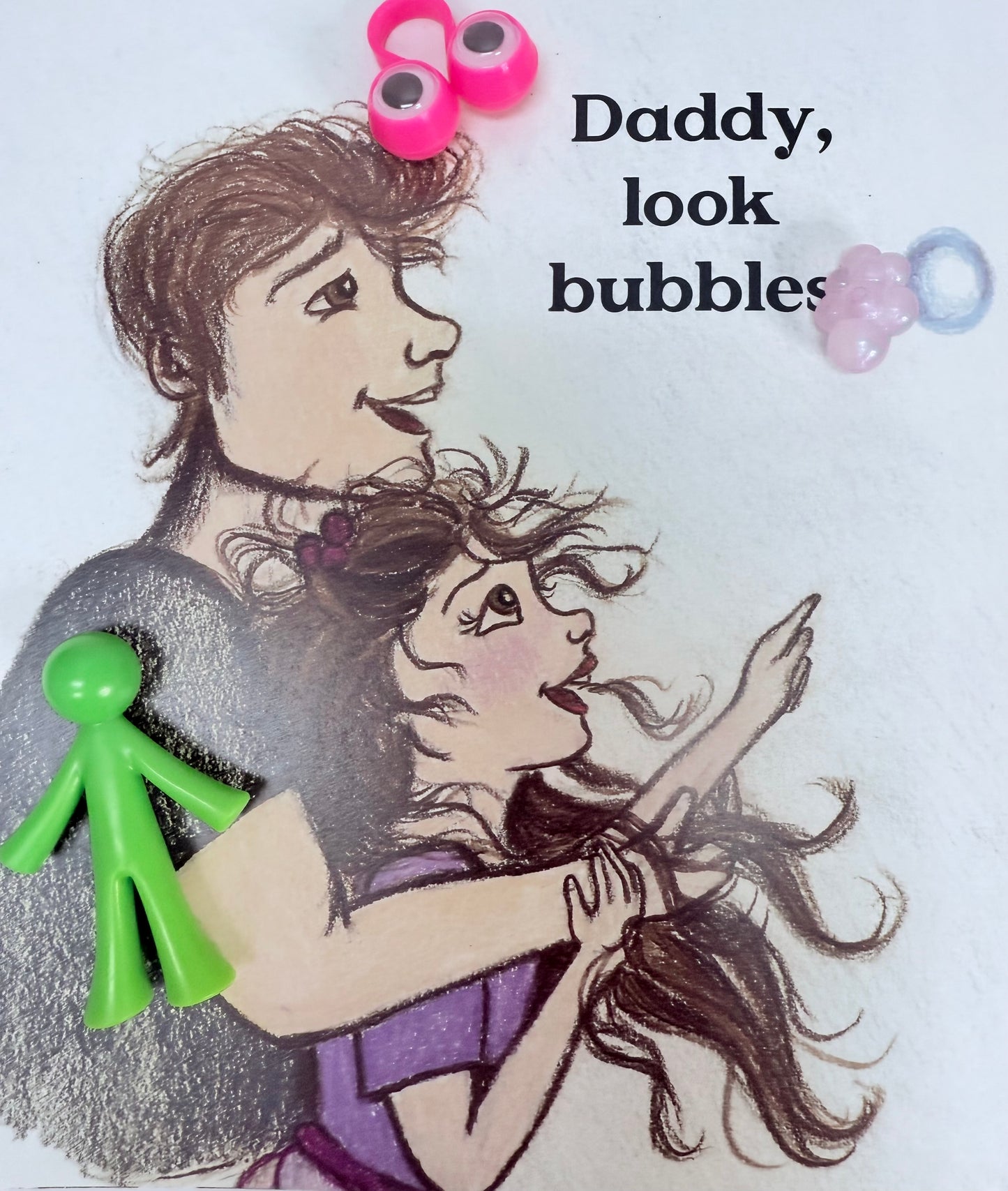 Bubble Hunt Book & Story Kit – Speech Therapy Mini Objects, Early Childhood Language, Book About Bubbles, Interactive Speech Therapy Book