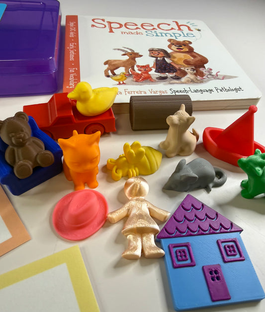 Mini Objects and Book Speech Made Simple | Rhyming and CVC Mini Objects Speech Therapy
