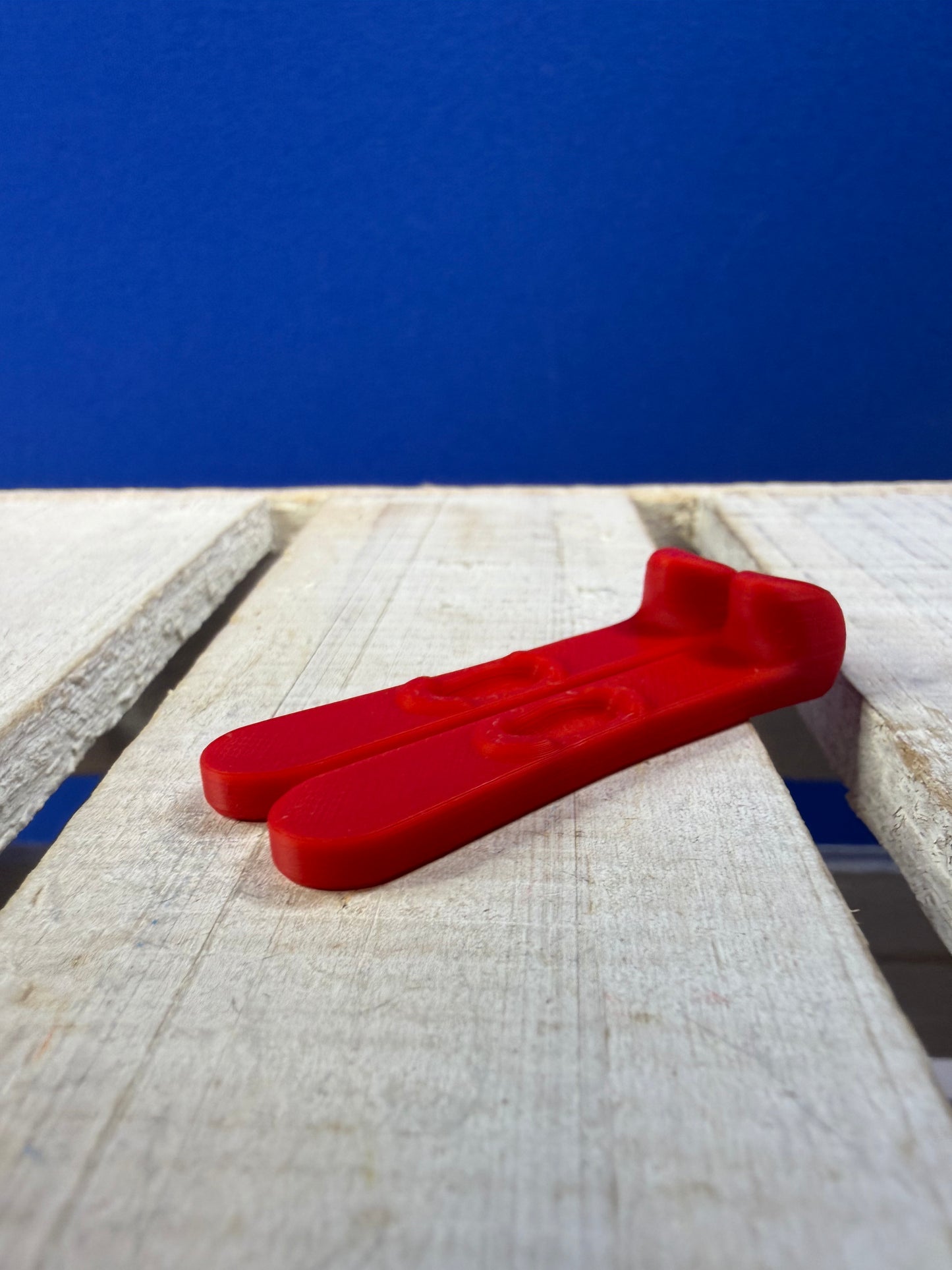 Mini Red Skis - Sport Theme Minis Speech Therapy Sound Objects for Blends- 3D Printed | Talkets™