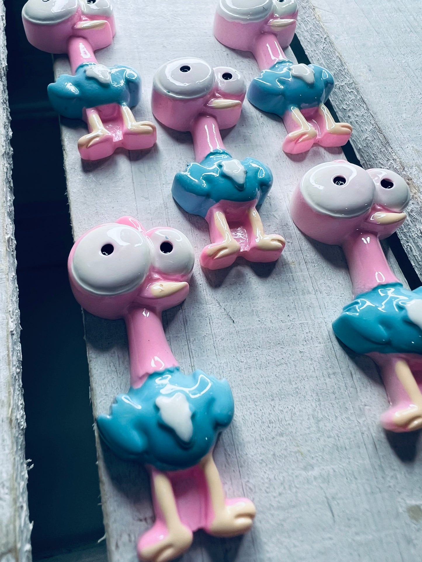 Bibelot d'autruche miniature Mini objets orthophonie objets Alphabet lettre O Montessori objets sonores miniatures