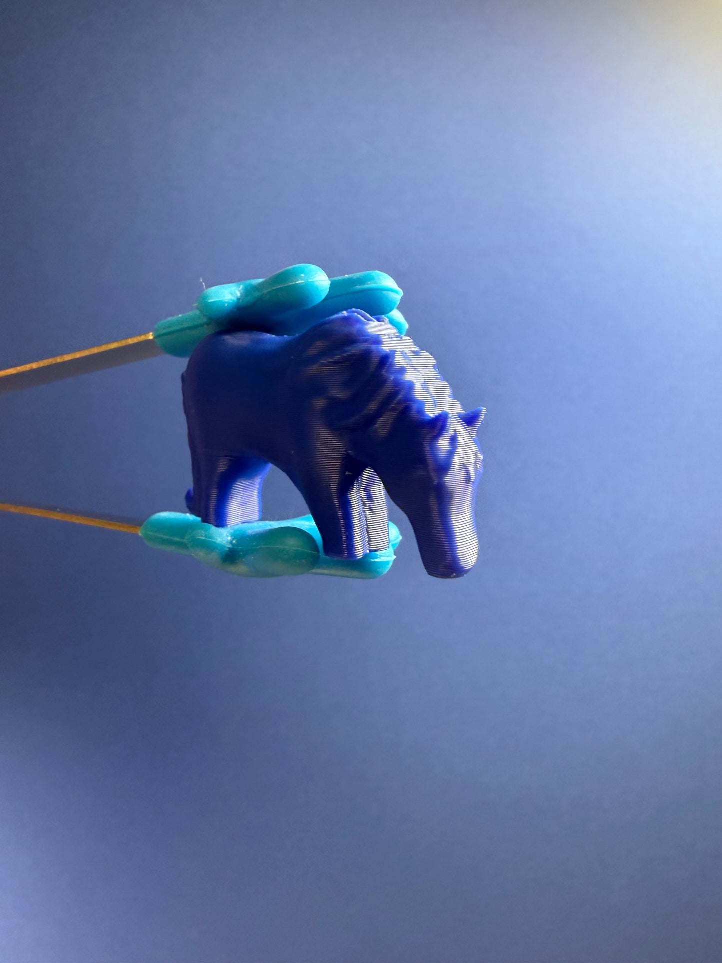 Mini Blue Horse – Animal Objects for Speech Therapy & Language Activities | 3D Printed | Talkets™