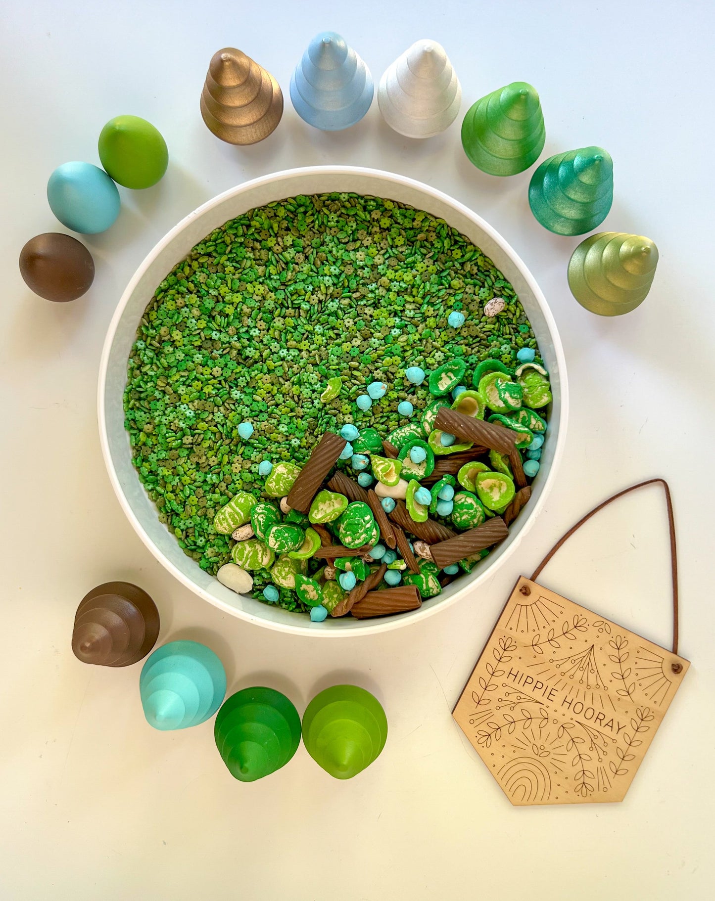 Forest Fun & Leaves of Green Sensory Bin Filler
