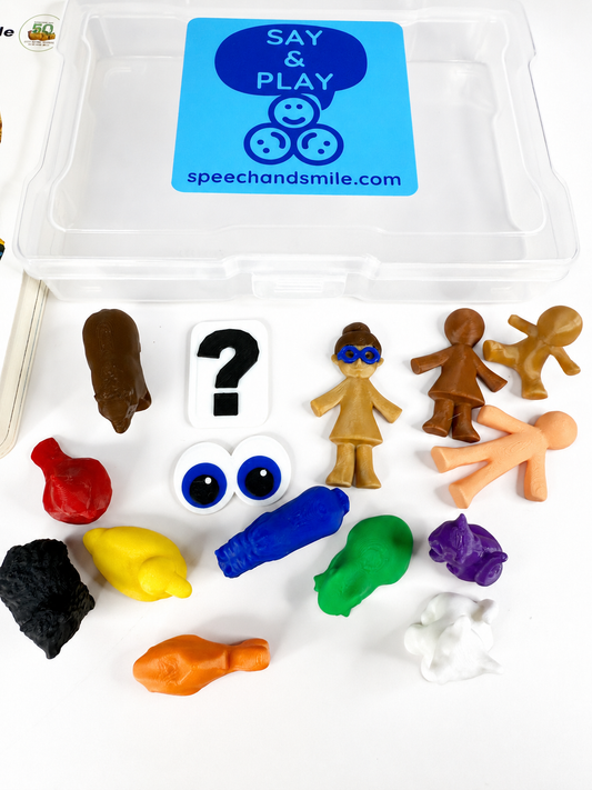 Say & Play Story Kit – Brown Bear, Brown Bear What Do You See – Story Mini Objects for Speech Therapy, Book Props
