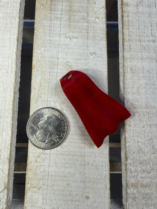 Miniature Red Cape Mini Object Superhero Trinket Speech Therapy Mini Objects