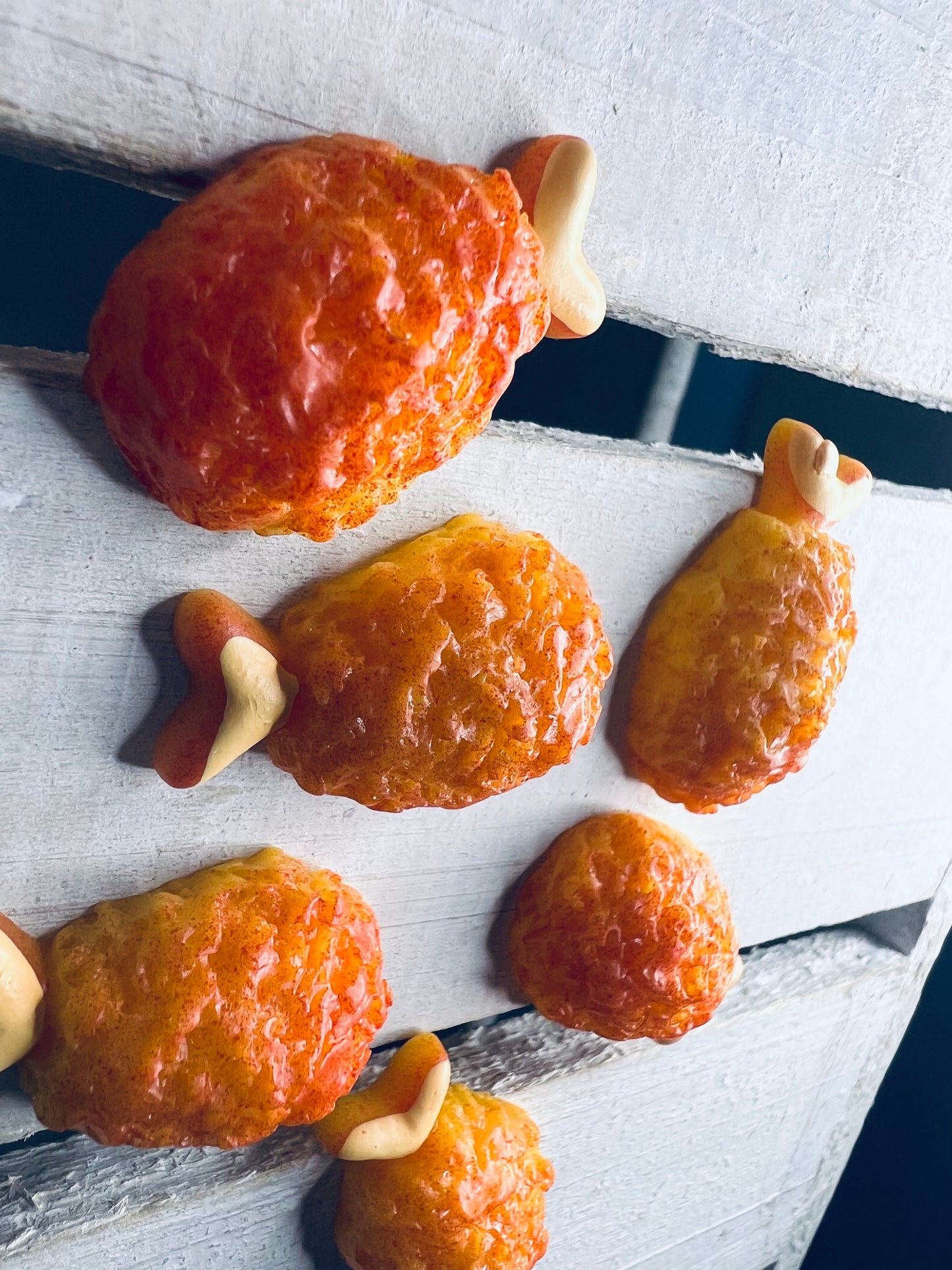 Mini Faux Drumstick Chicken Food Minis Speech Therapy Mini Objects Say and Play Minis Chicken Trinket Doodads