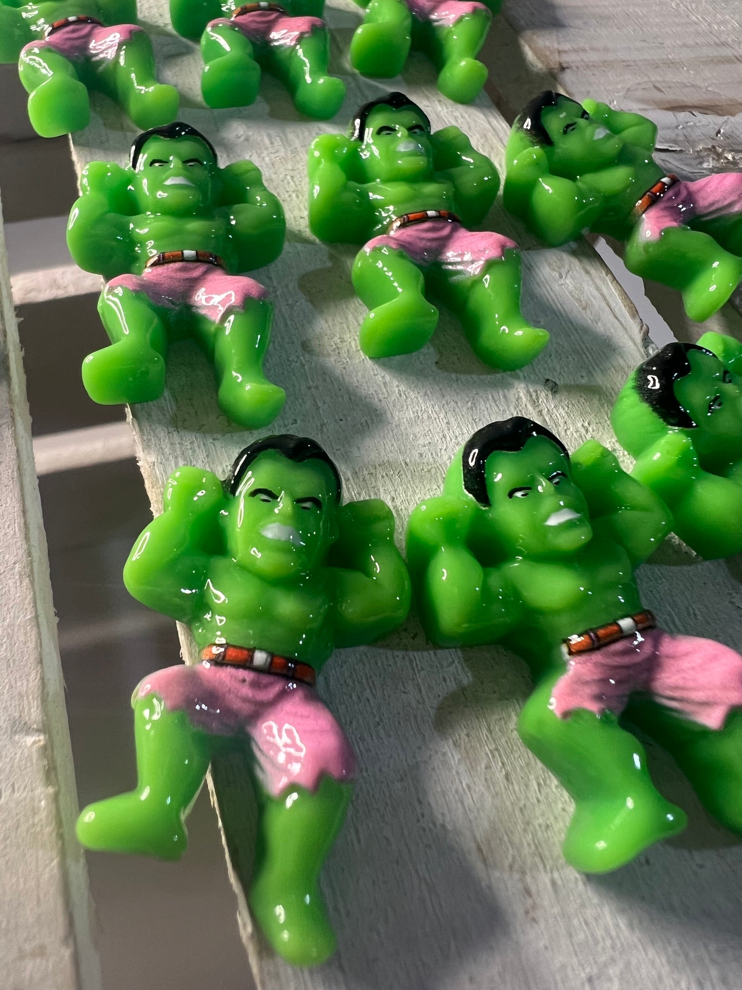 Miniature Hulk Figure Mini Superhero Incredible Hulk Trinket Speech Therapy Winter Mini Objects Alphabet Trinkets Doodads