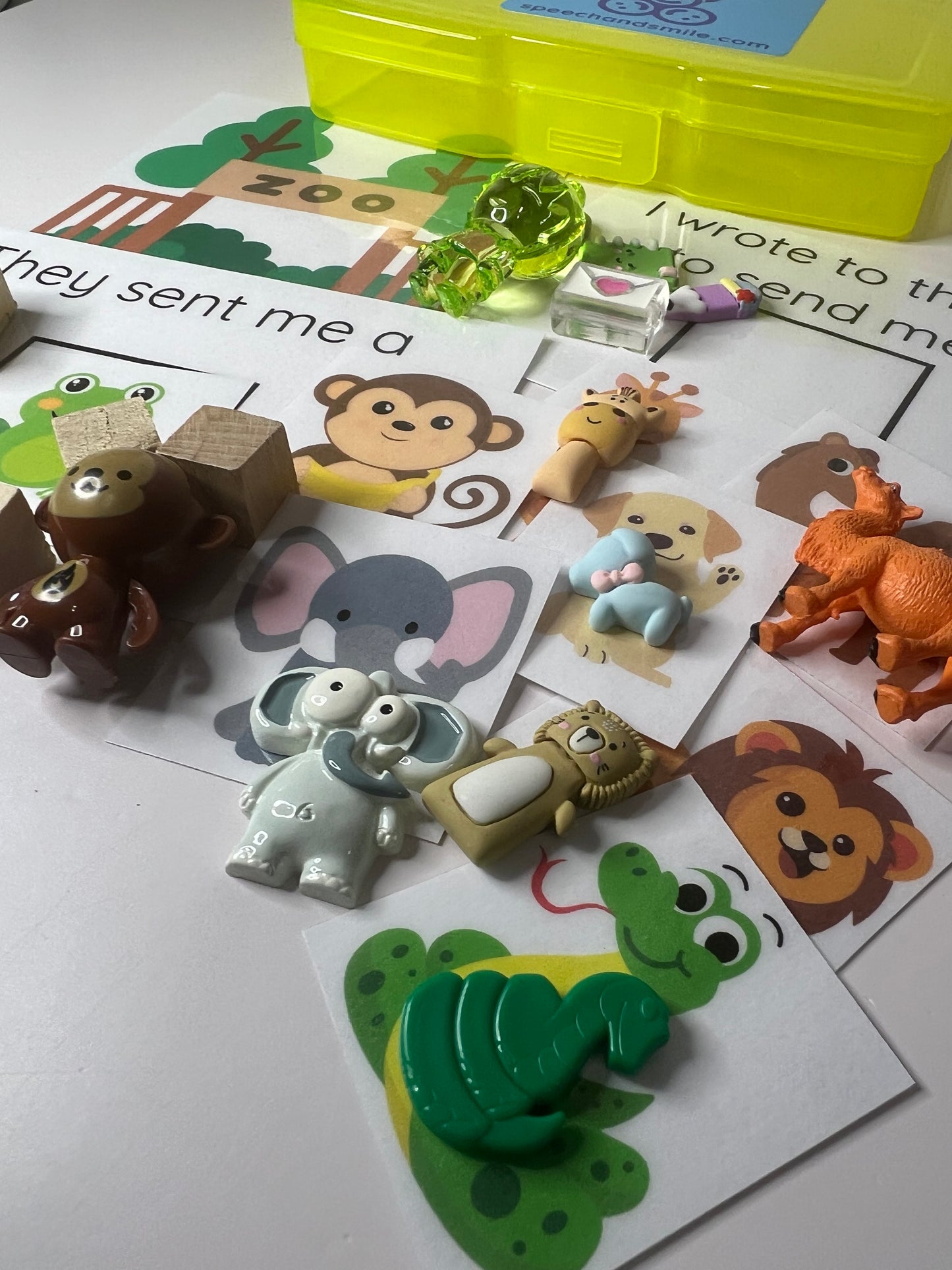 Dear Zoo Story Kit Speech Therapy Mini Objects Zoo Book Preschool Book