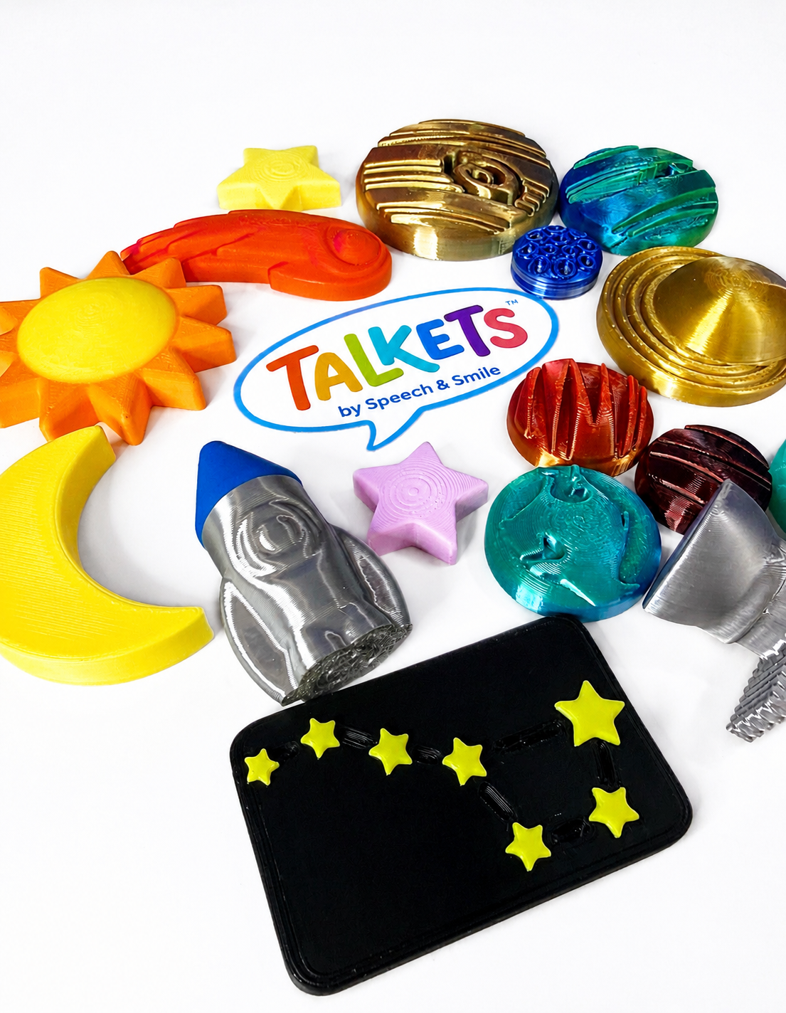 Outer Space Mini Objects – Build Solar System Minis - Set of 17 | TALKETS™