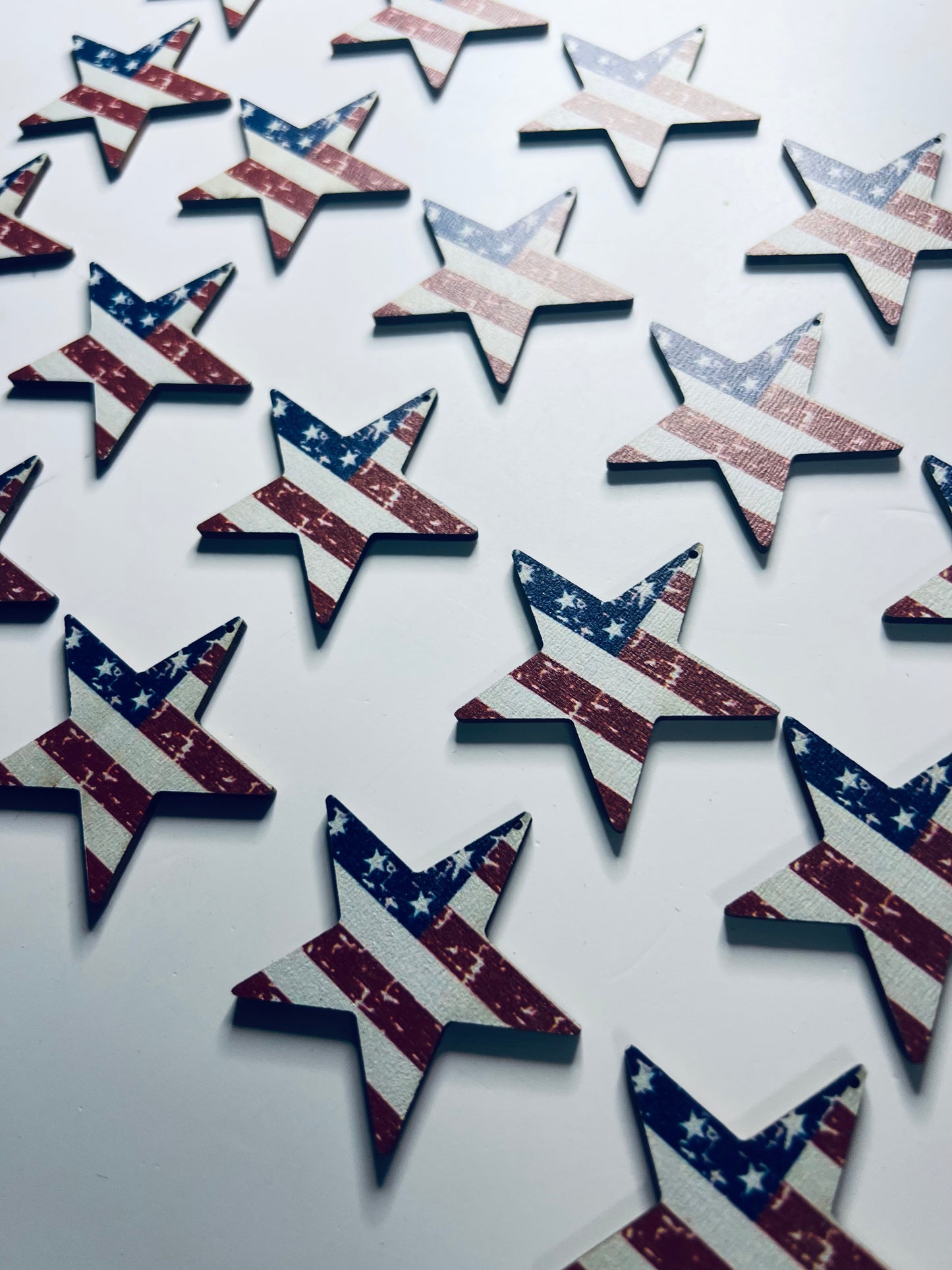 American Flag STAR Objects for Fourth of July Wood Cut Stars