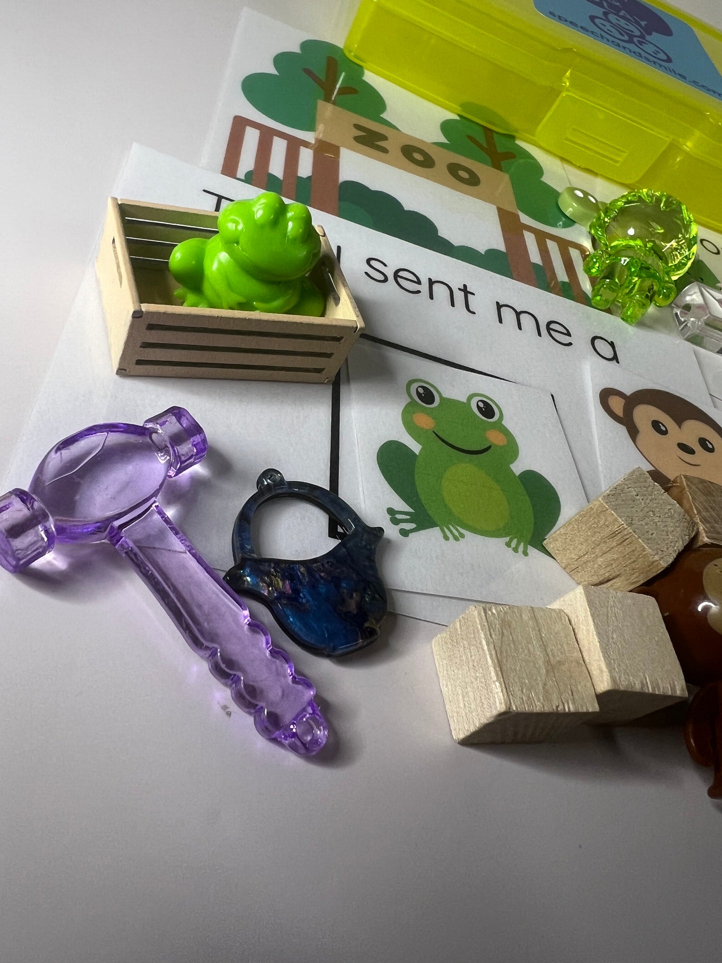 Dear Zoo Story Kit Speech Therapy Mini Objects Zoo Book Preschool Book