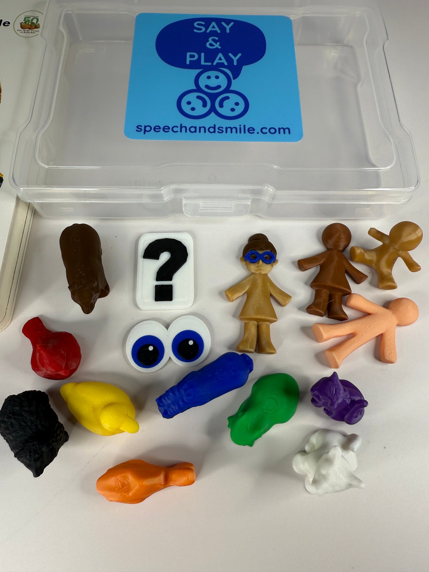 Say & Play Story Kit – Brown Bear, Brown Bear What Do You See – Story Mini Objects for Speech Therapy, Book Props