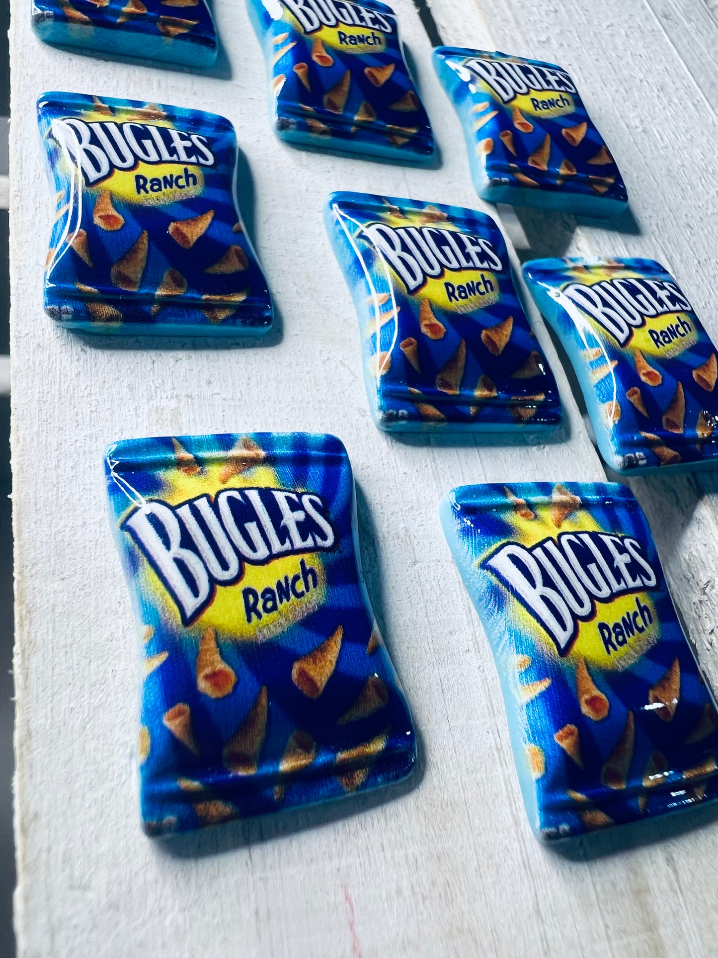 Miniature Bugles Chips Trinket Brand Mini Objects for Speech Therapy Trinlets Doodads Brand Miniatures Mini Brabds