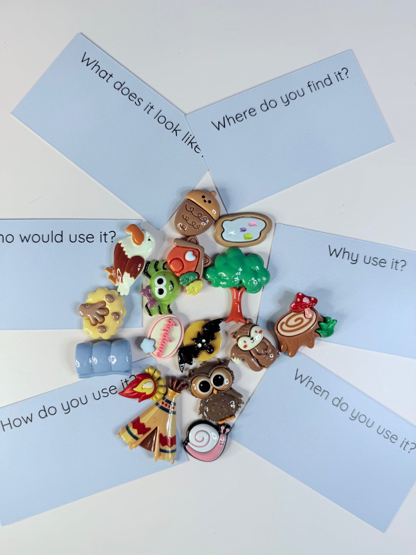 Camping Theme Mini Objects Forest Minis Speech Therapy Community Helper Trinkets