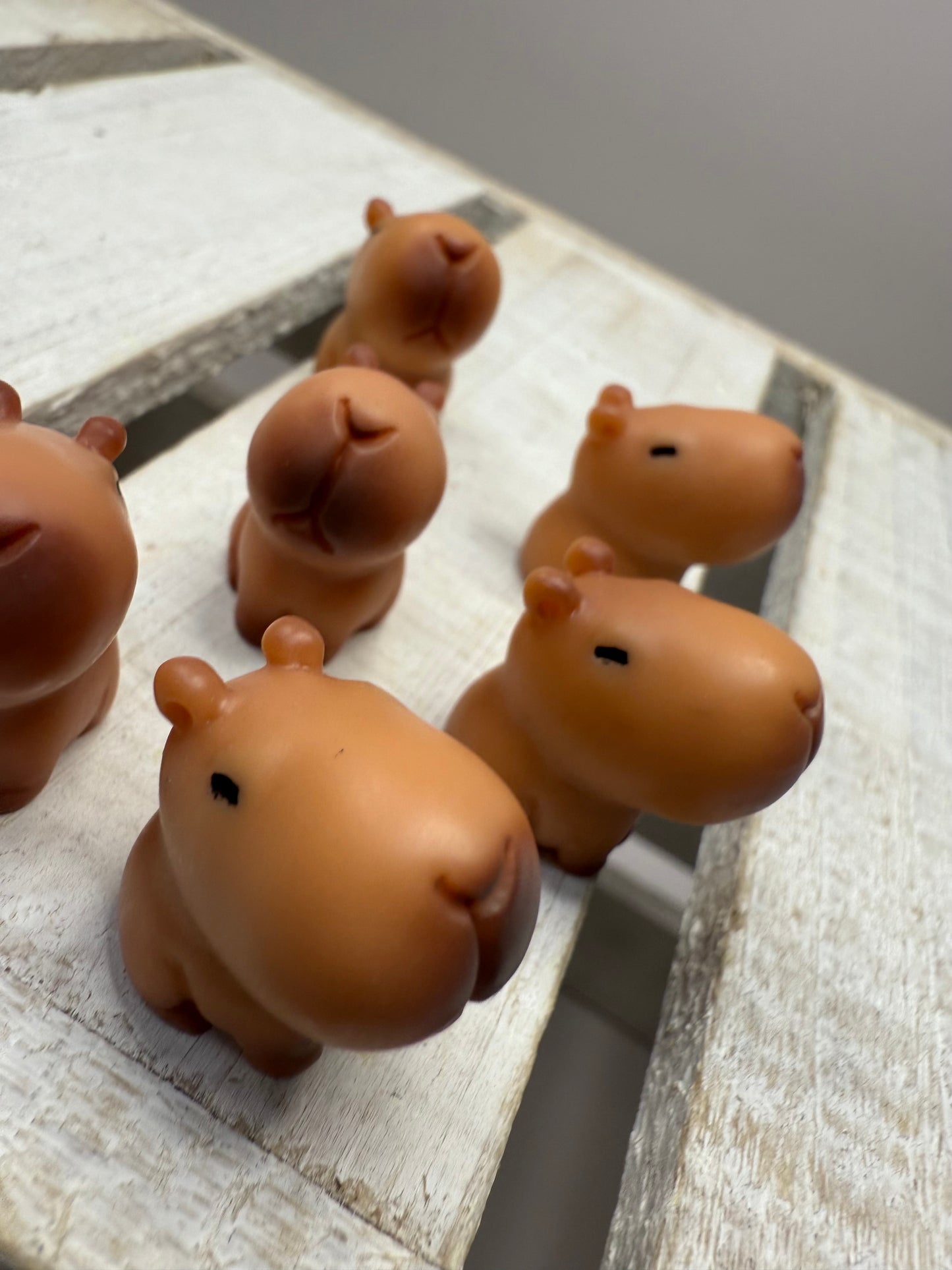 Miniature Capybara Figurine Animal Mini Objects Speech Therapy Mini Capybara Trinket
