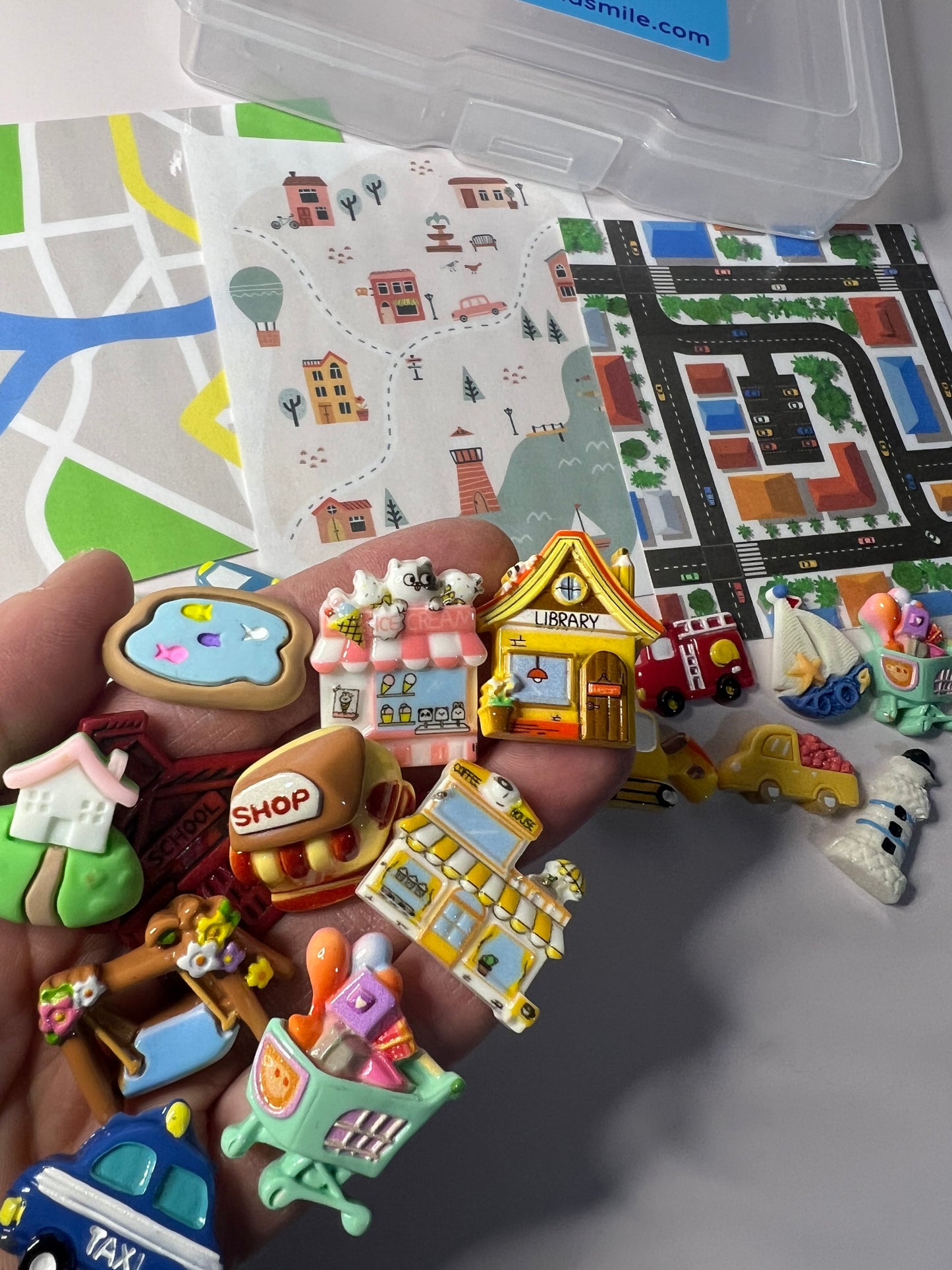 Around the Town Task Box Community Helpers Mini Objects Speech Therapy Language Task Box Learning my town