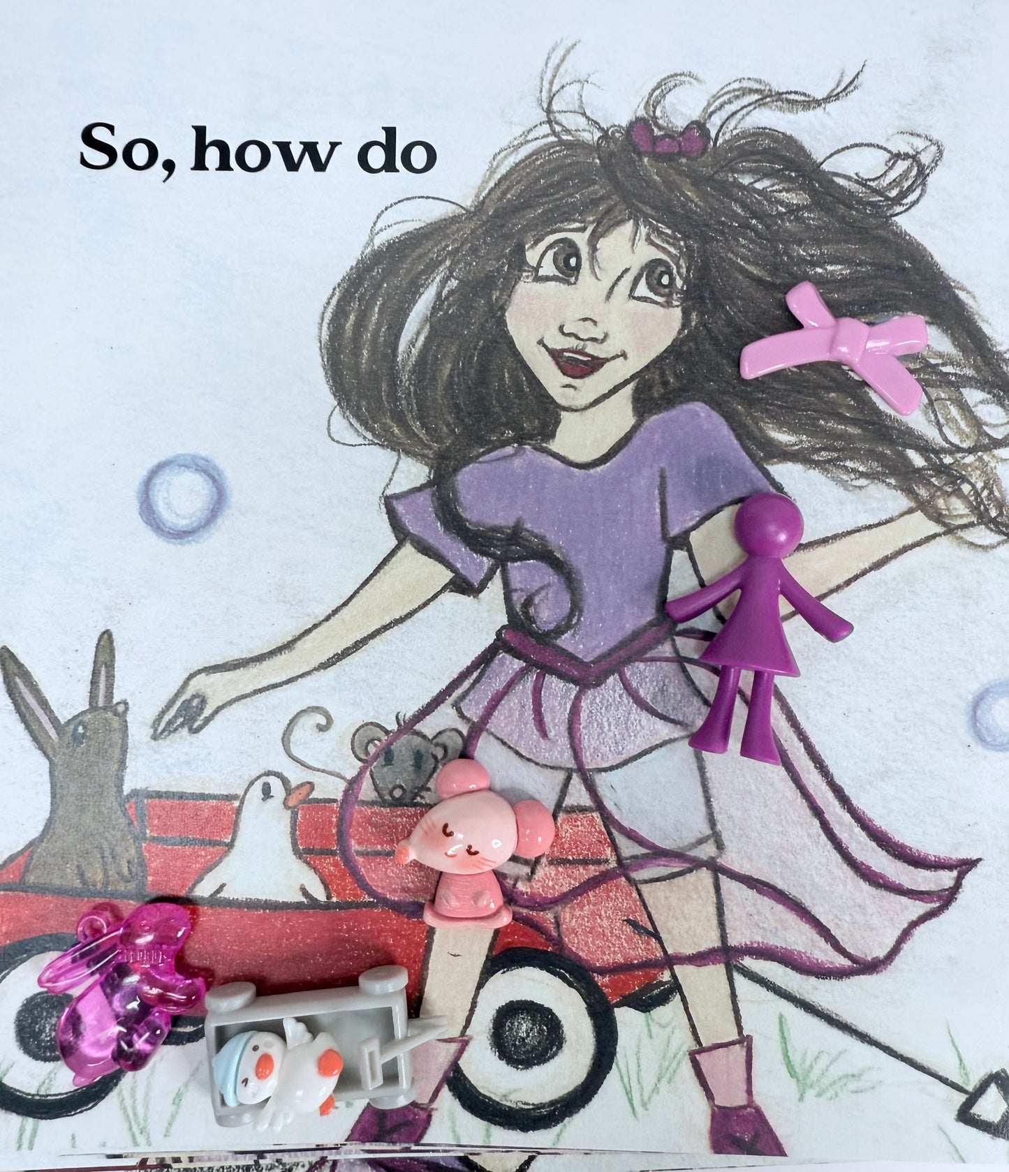 Bubble Hunt Book & Story Kit – Speech Therapy Mini Objects, Early Childhood Language, Book About Bubbles, Interactive Speech Therapy Book