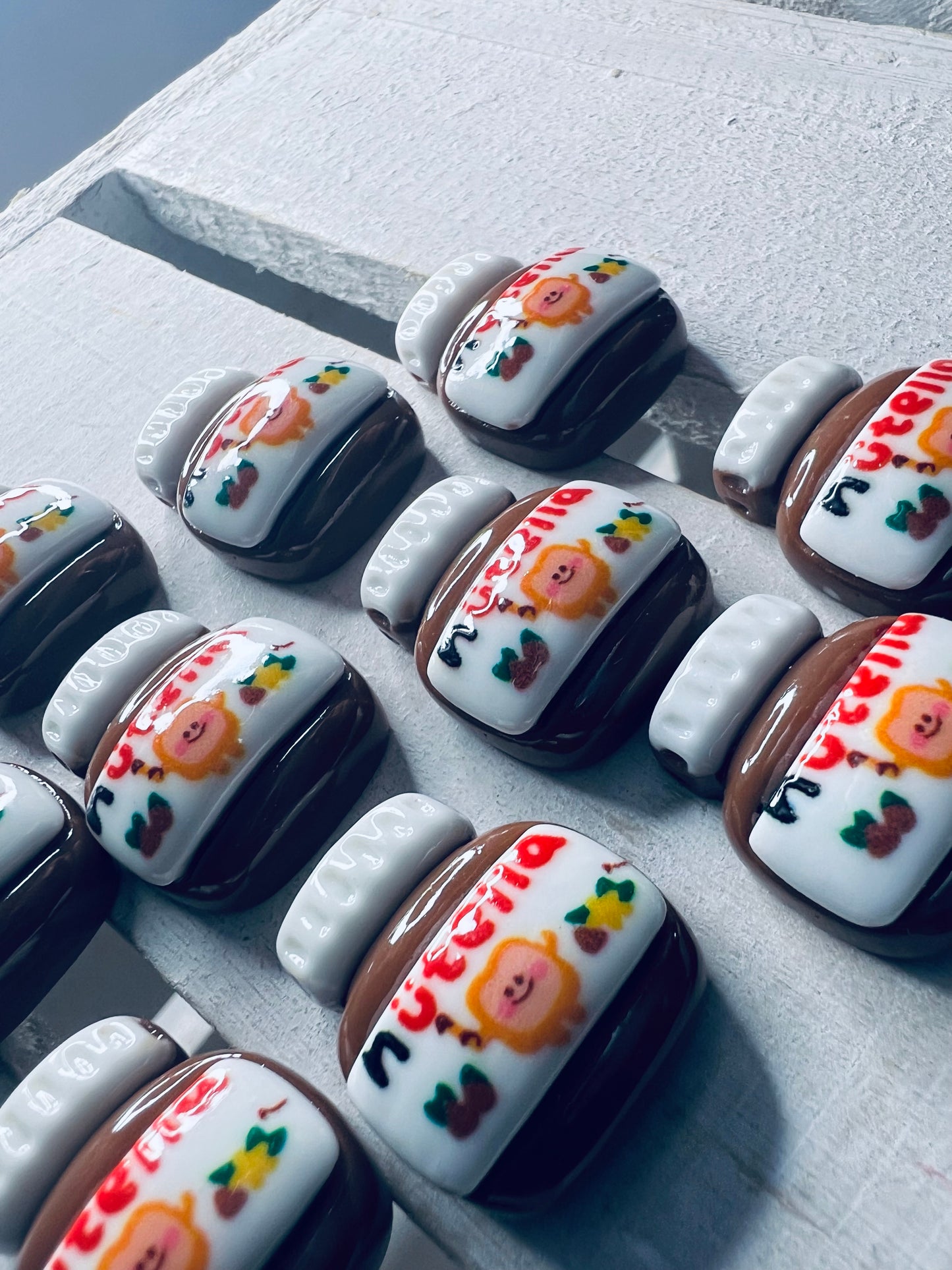 Miniature NUTELLA trinket Minis for Speech Therapy Faux Nutella Mini Brand Food Minis Trinkets Doodads