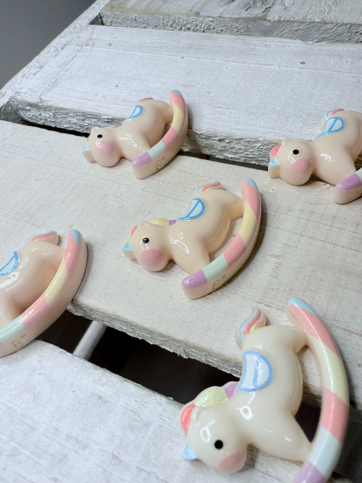 Mini rocking horse objects - baby shower theme trinkets - mini objects for speech therapy