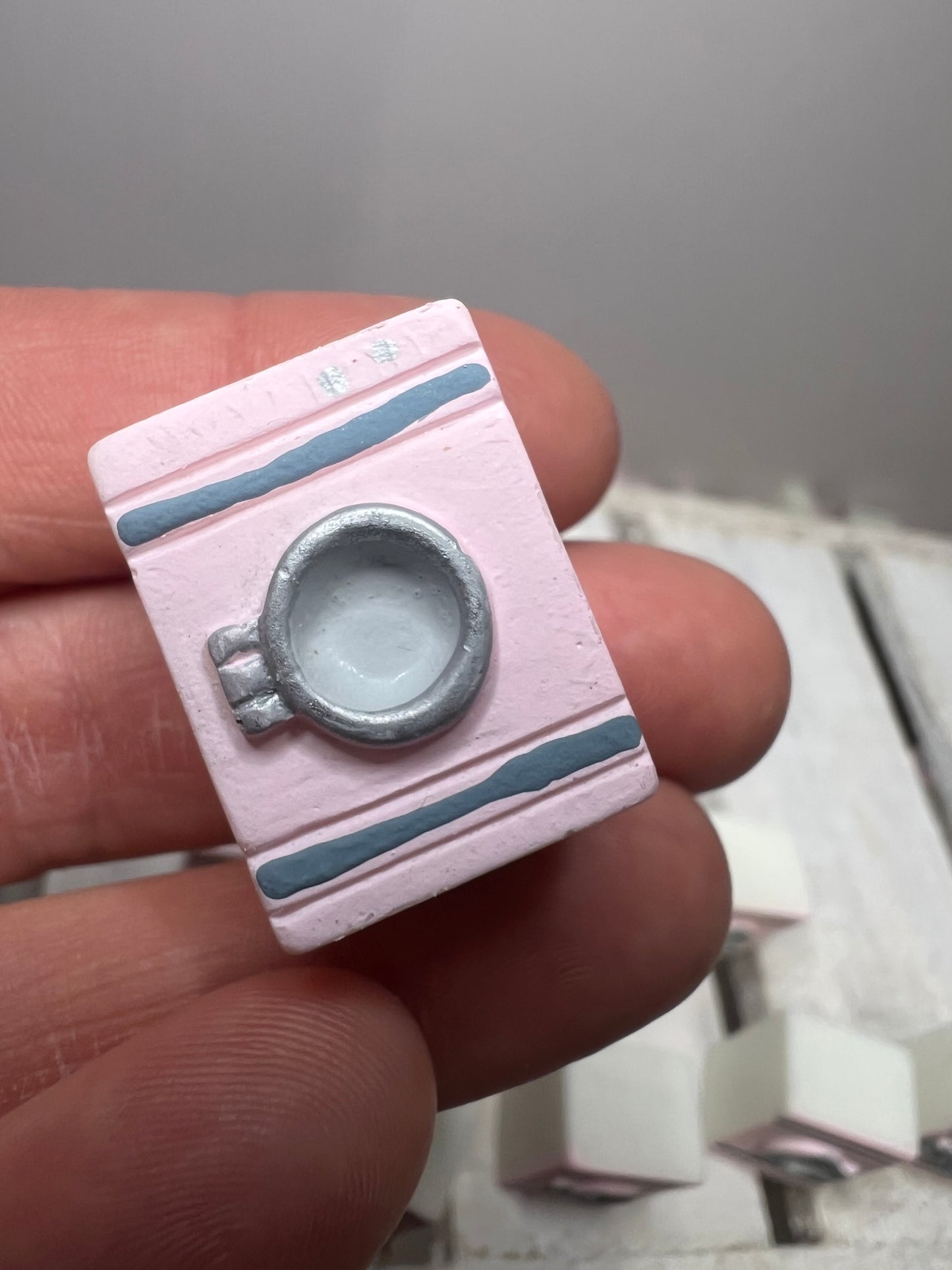 Miniature Washing Machine Trinket Dollhouse Mini Objects Specch Therapy Theme Minis Around the House Theme Objects