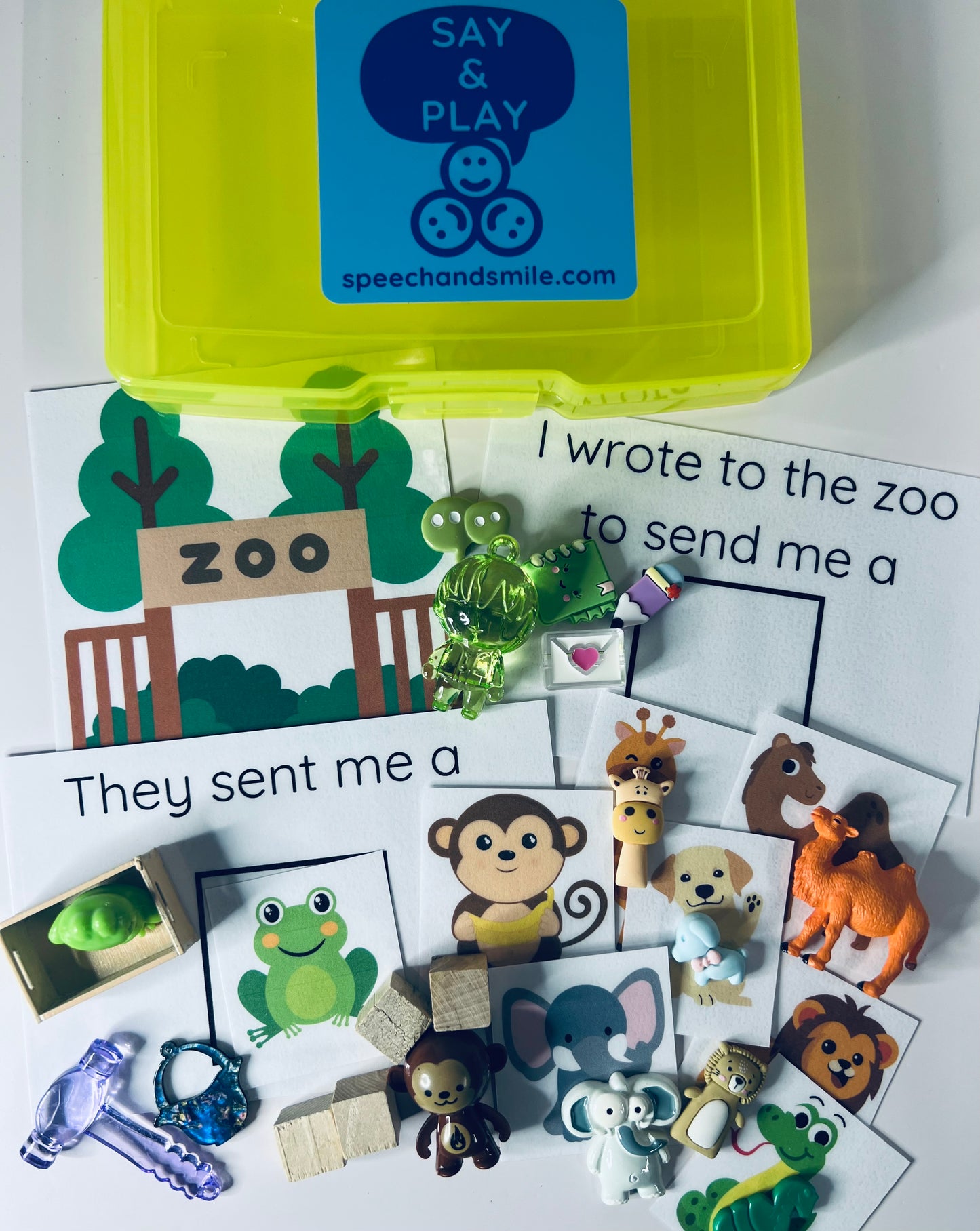 Dear Zoo Story Kit Speech Therapy Mini Objects Zoo Book Preschool Book