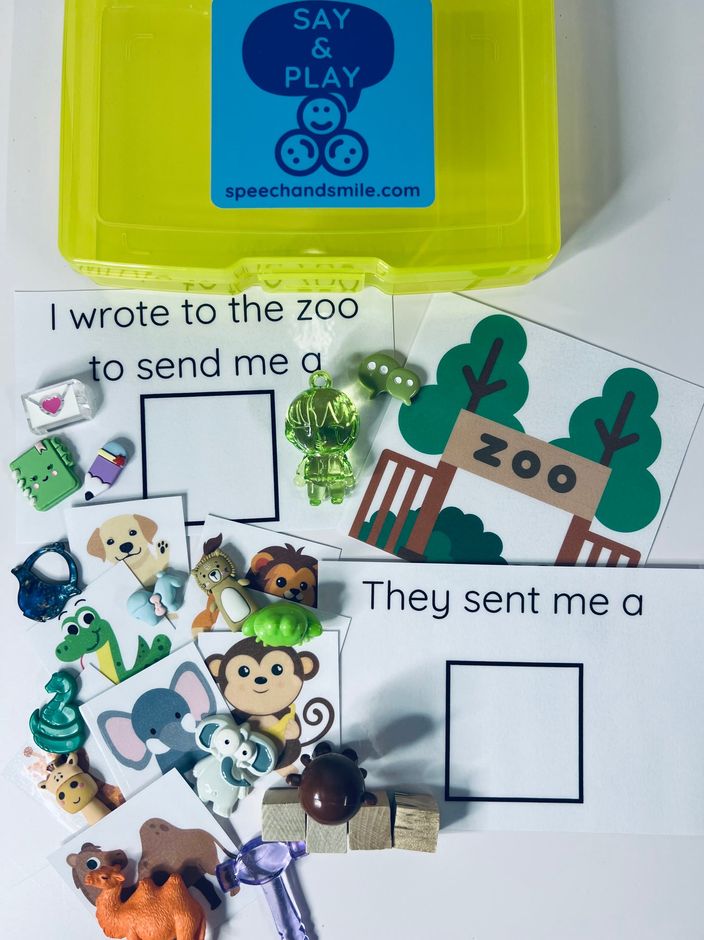 Dear Zoo Story Kit Speech Therapy Mini Objects Zoo Book Preschool Book