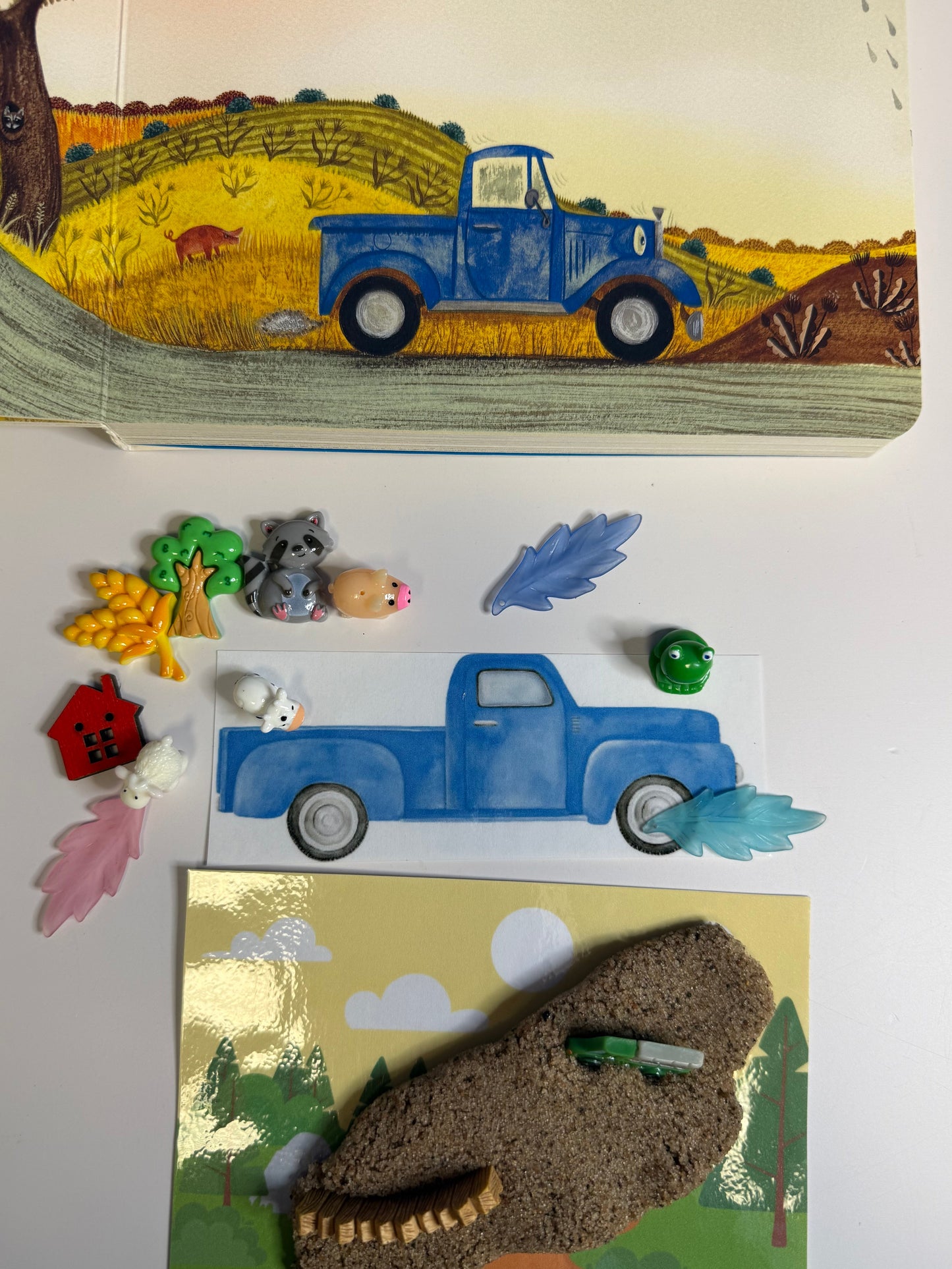 Little Blue Truck Story Kit Mini Objects Speech Therapy Preschool Activity