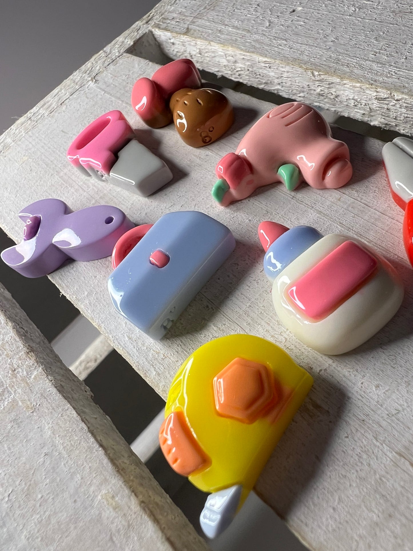 Miniature Tool Set of 8 Trinkets Tool Theme Mini Objects Dollhouse Tools Speech Therapy Mini Objects Doodads Construction Minis