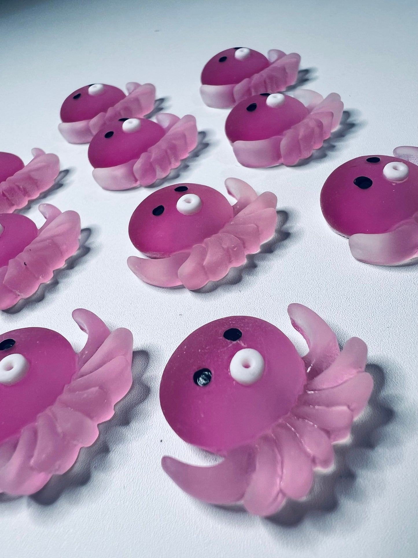 Miniature pink OCTOPUS Trinket Speech Therapy Mini Objects Ocean Trinkets Montessori Language Objects Speech Minis for OCEAN Theme Play