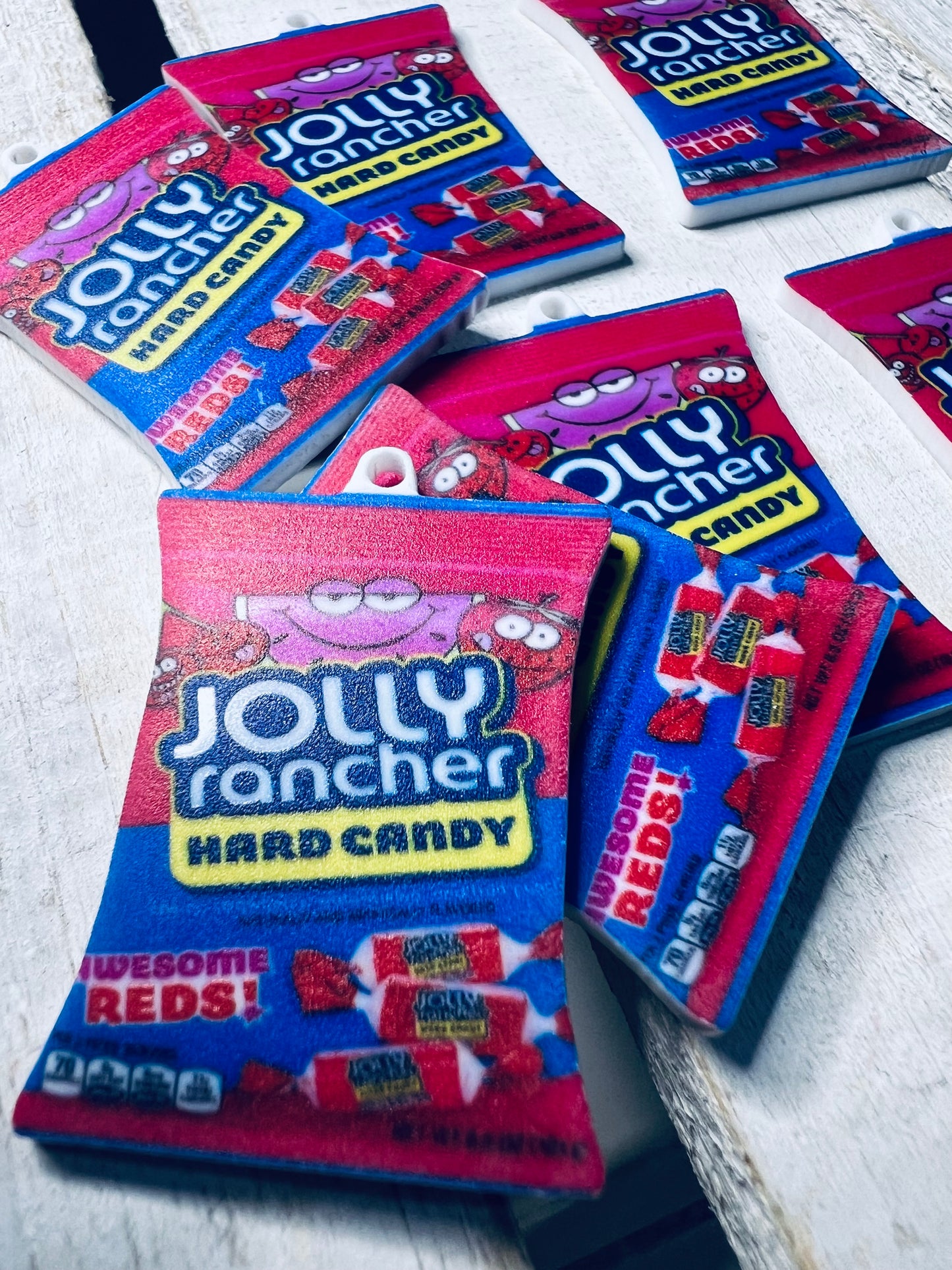 Miniature Red Jolly Rancher Mini Brands Candy  2D Acrylic Mini Objects for Speech Therapy  Doodads Dollhouse Miniature Candy