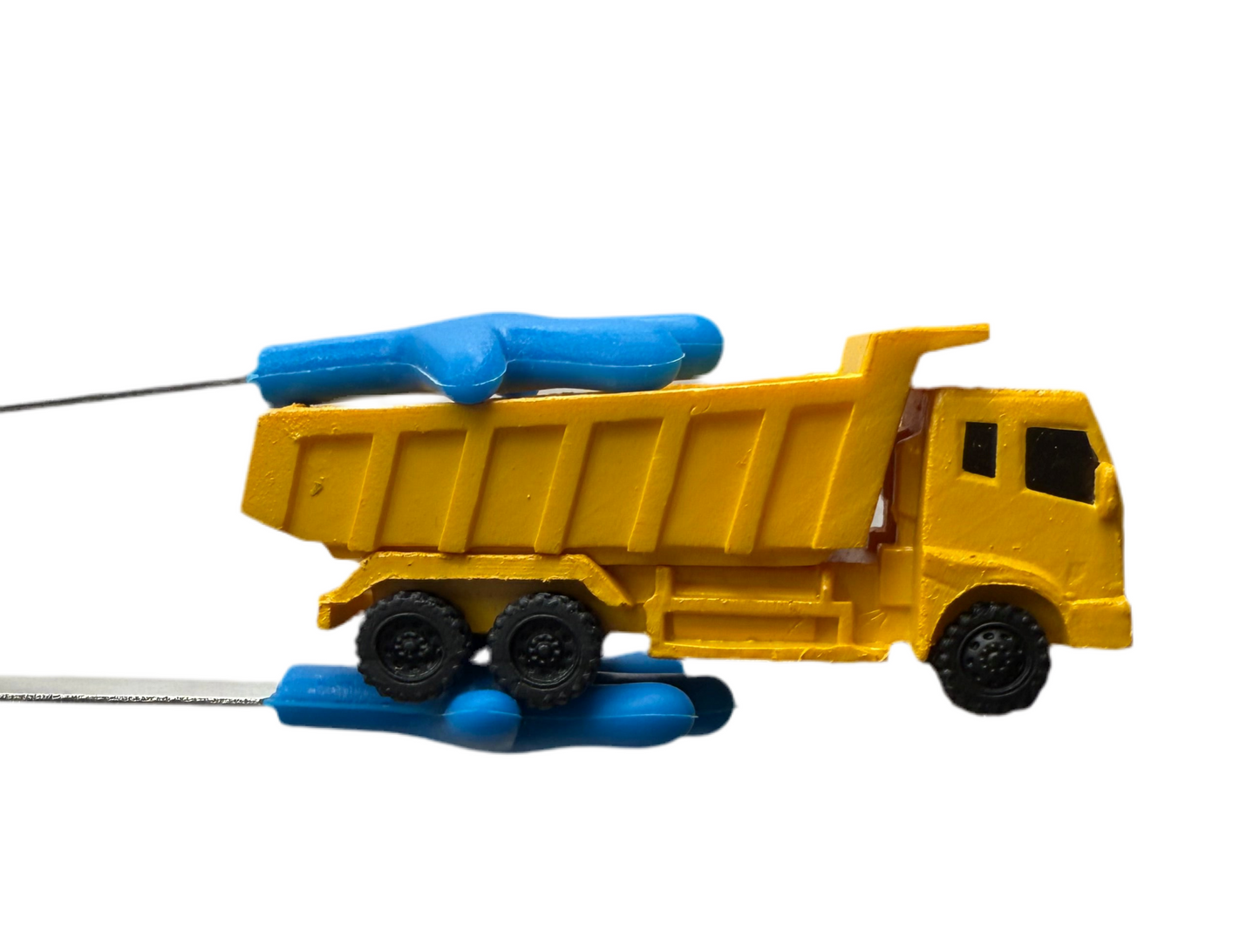 Mini Dump Truck Figurine – 2 Inch Realistic Construction Toy for Kids, Speech Therapy, Sensory Bins, Montessori Play Object