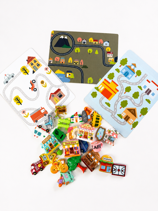 Community Helpers Language Task Box | Around the Town Mini Objects