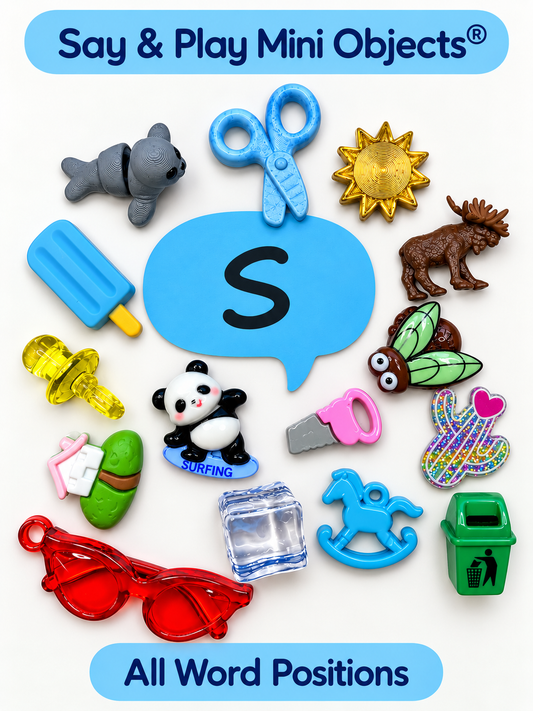 Speech Therapy Mini Objects by Sounds INDIVIDUAL BAGS Speech Therapy Trinkets - Pick Your Sound
