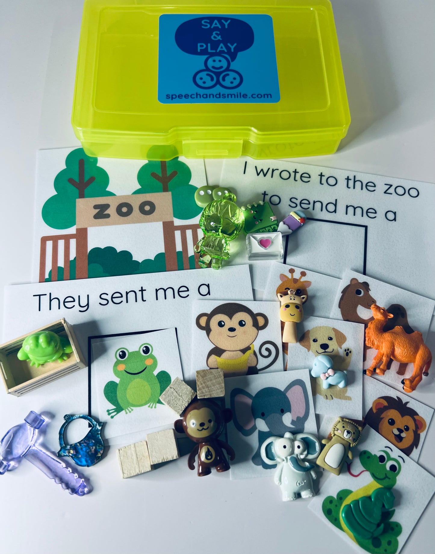Dear Zoo Story Kit Speech Therapy Mini Objects Zoo Book Preschool Book
