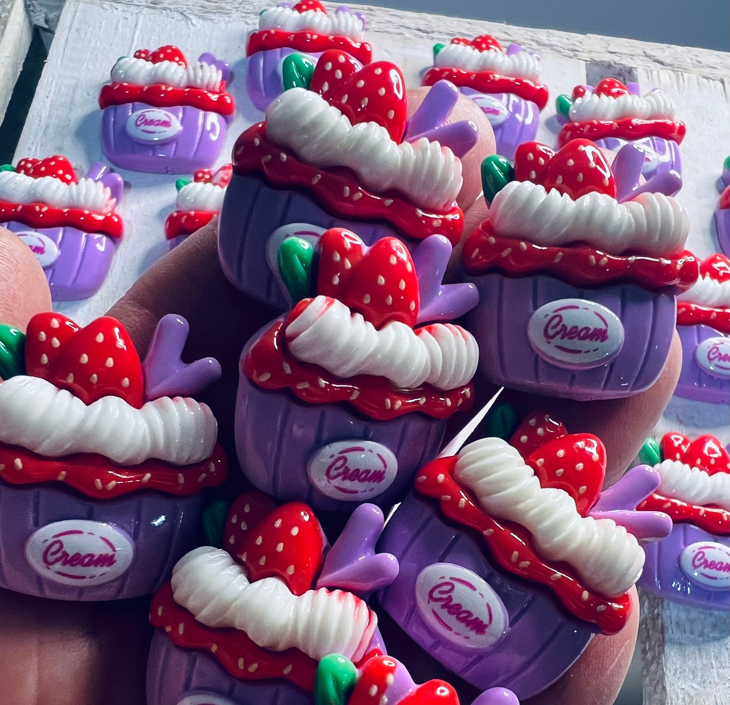 Miniature ICE CREAM in a bowl Trinkets ice cream sundae Mini Objects Speech Therapy Say and Play Food Minis