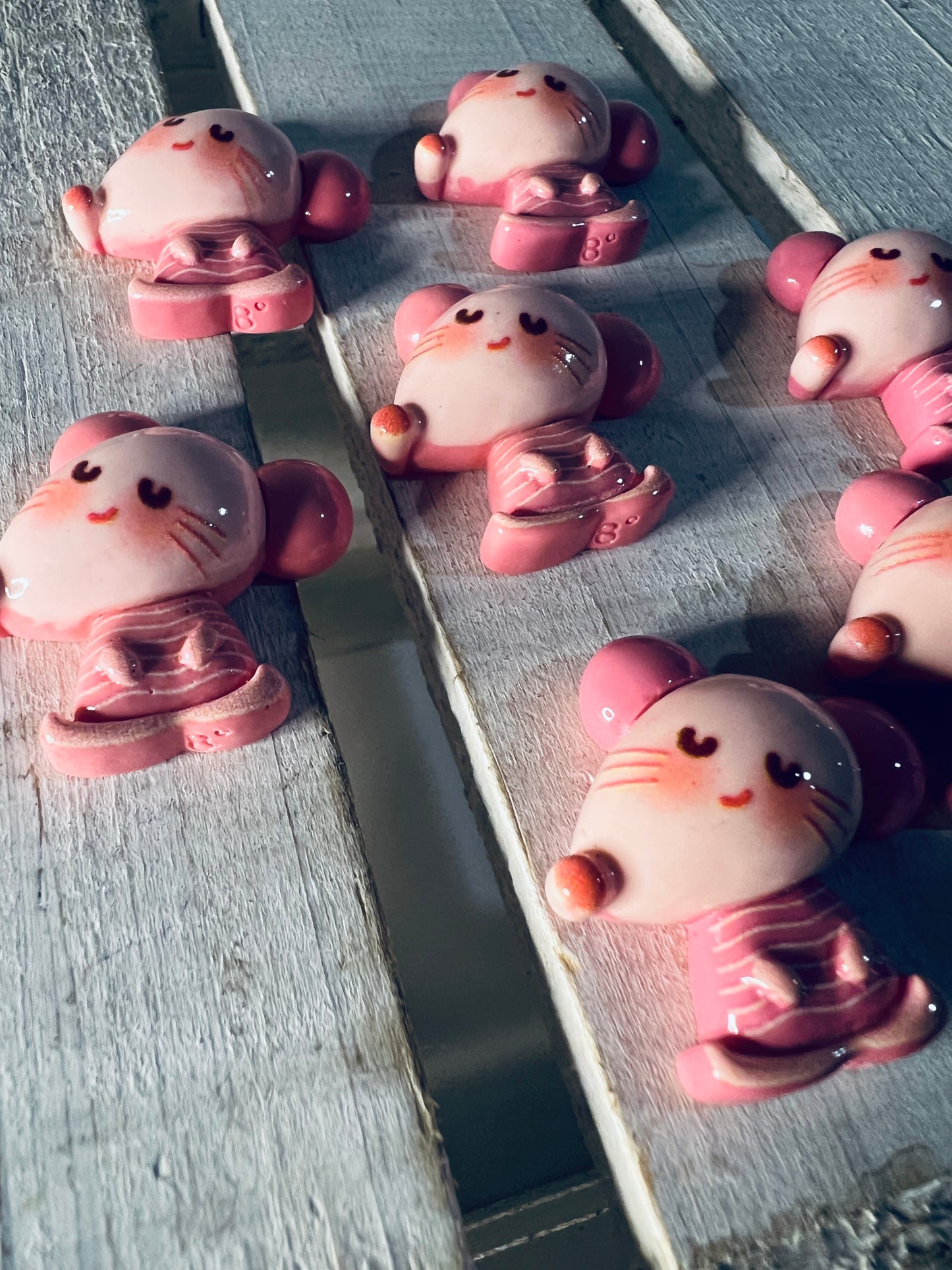 Miniature Pink Mouse Trinket | Vole Rat Mini Object | Speech Therapy Mini Object