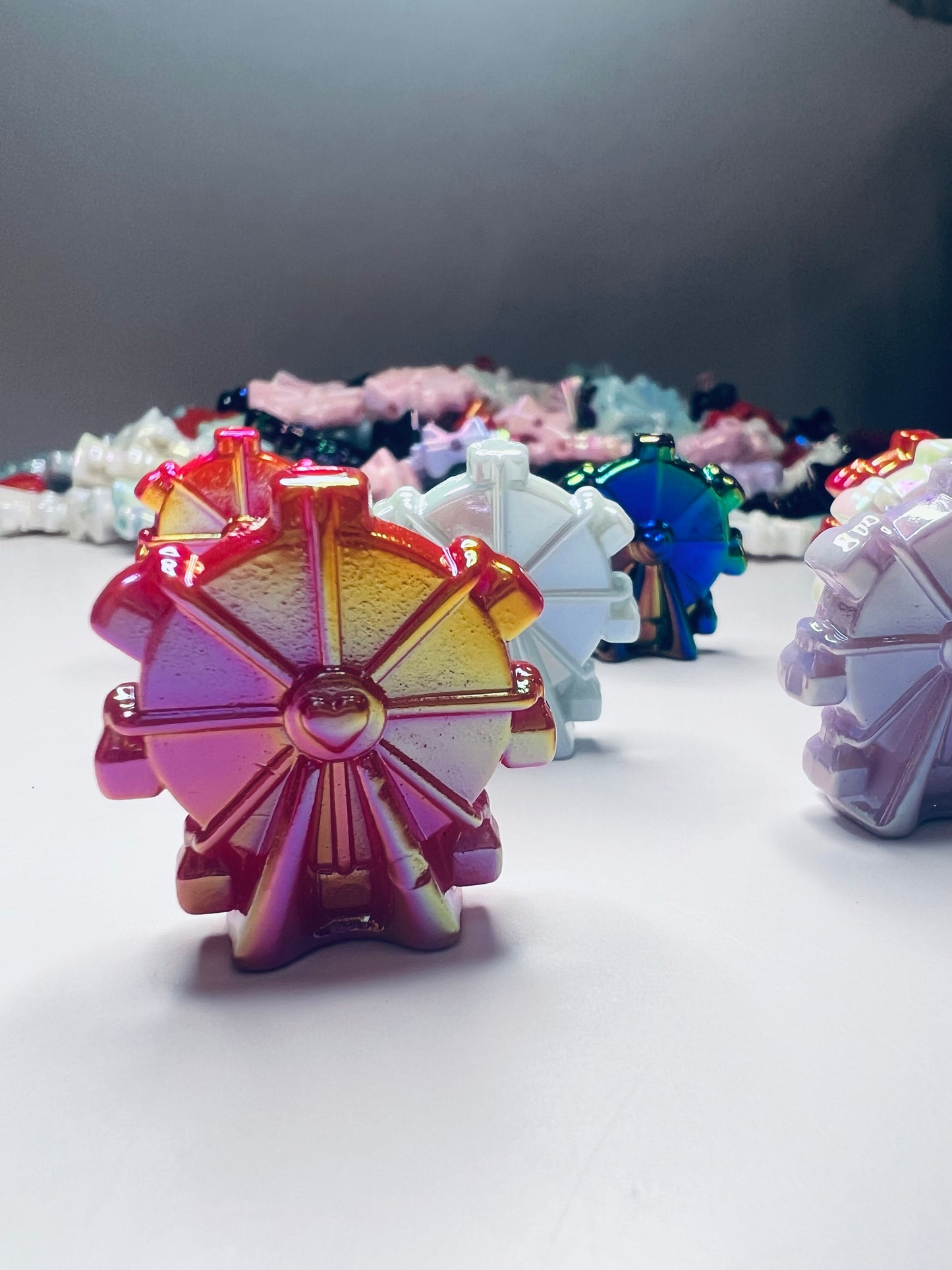 Miniature Ferris Wheel Bead Trinkets - Carnival Mini Objects Fair Theme Mini Objects for Speech Therapy