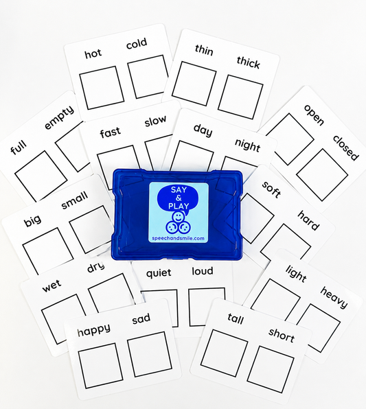 Opposites Task Box with Mini Objects | Preschool Concept Learning Task Box