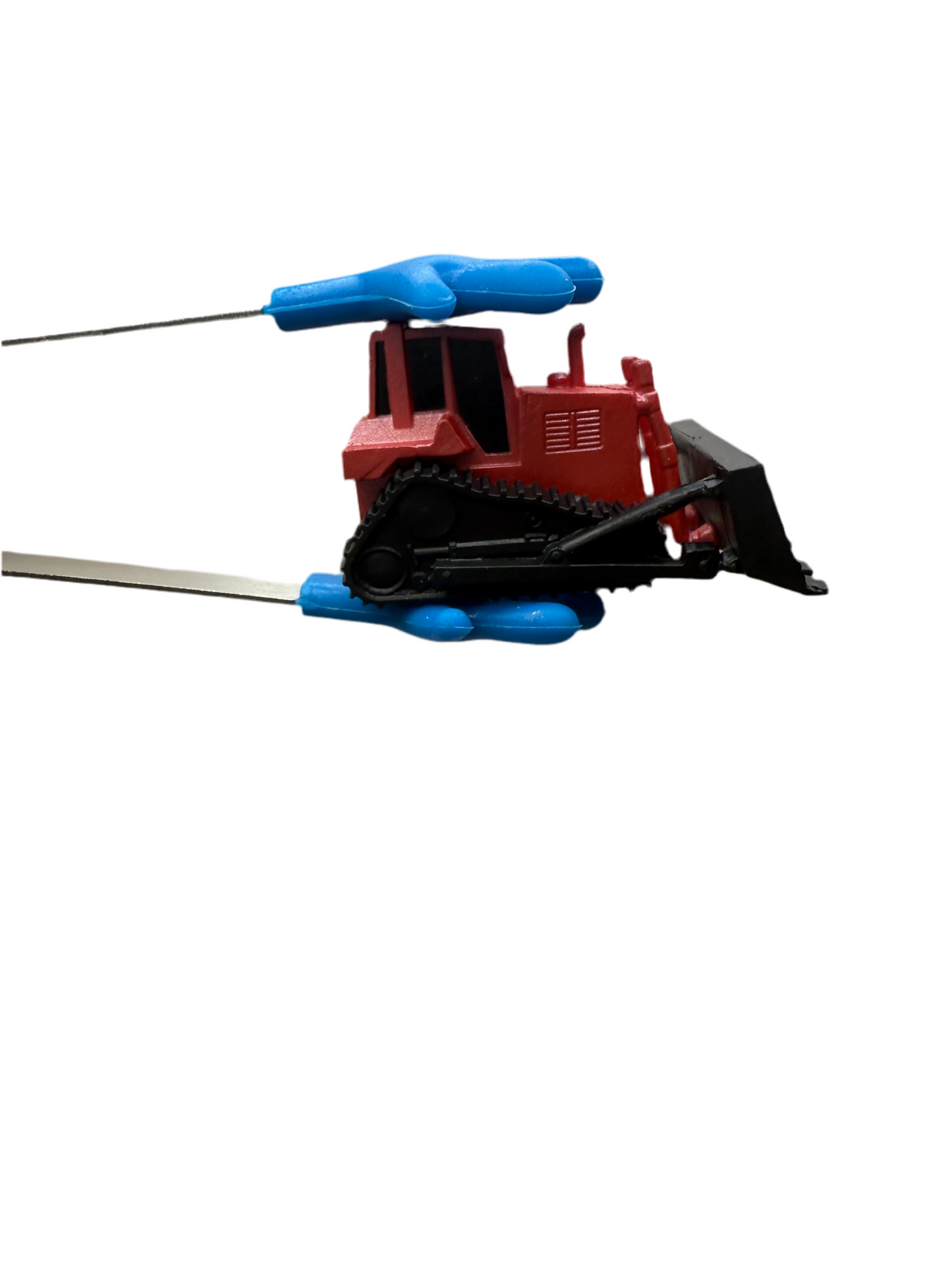 Mini Bulldozer Truck Figurine – 2 Inch Realistic Construction Toy for Kids, Speech Therapy, Sensory Bins, Montessori Play Object