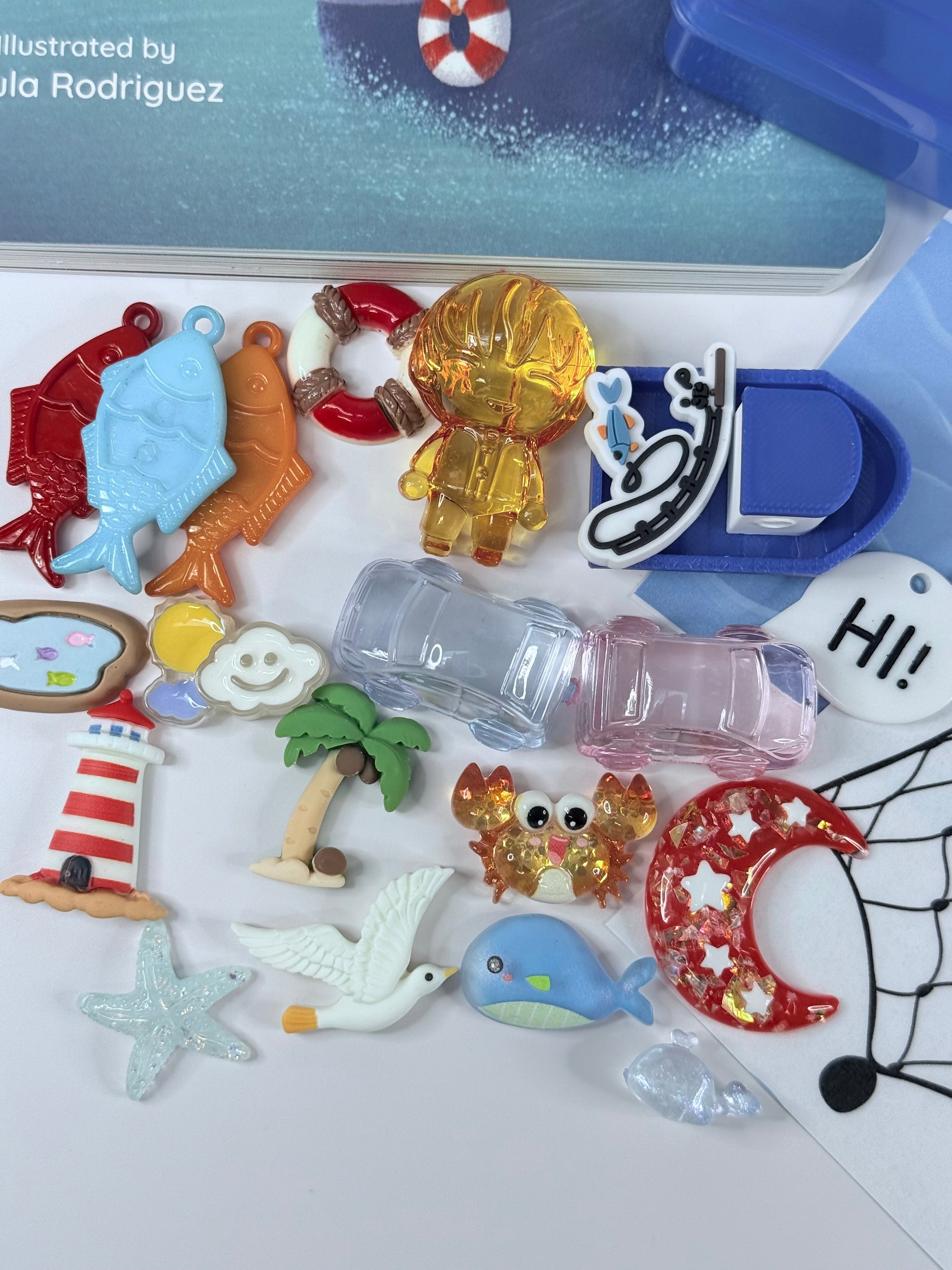 Bo the Boat Lift-the-Flap Book Companion Mini Objects Story Kit for Speech Therapy CVC Words | Preschool Language Play