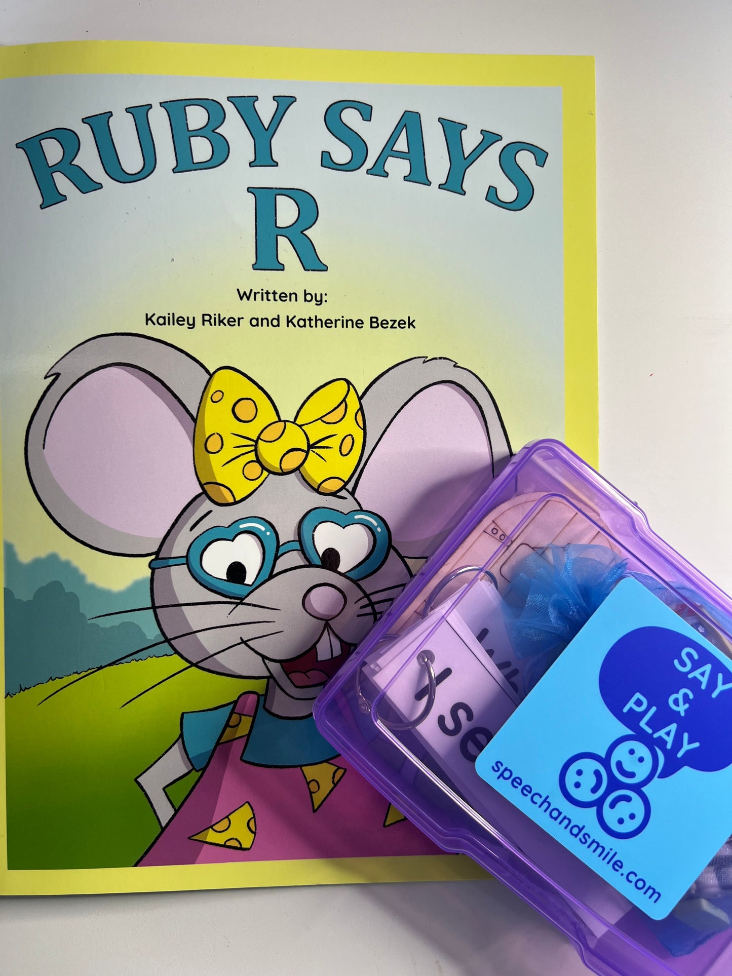 R Sound Mini Objects Story Kit Ruby Says R Sounds Speech Therapy Minis for Articulation