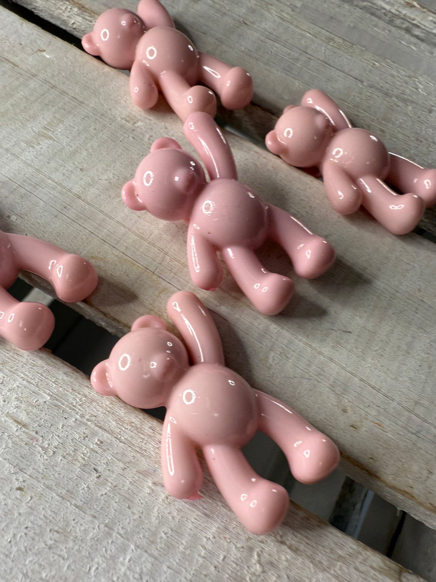 Mini Teddy Bear Trinket PINK Bear Figurine Mini Objects Speech Therapy Toy Minis Say and Play Mini Objects