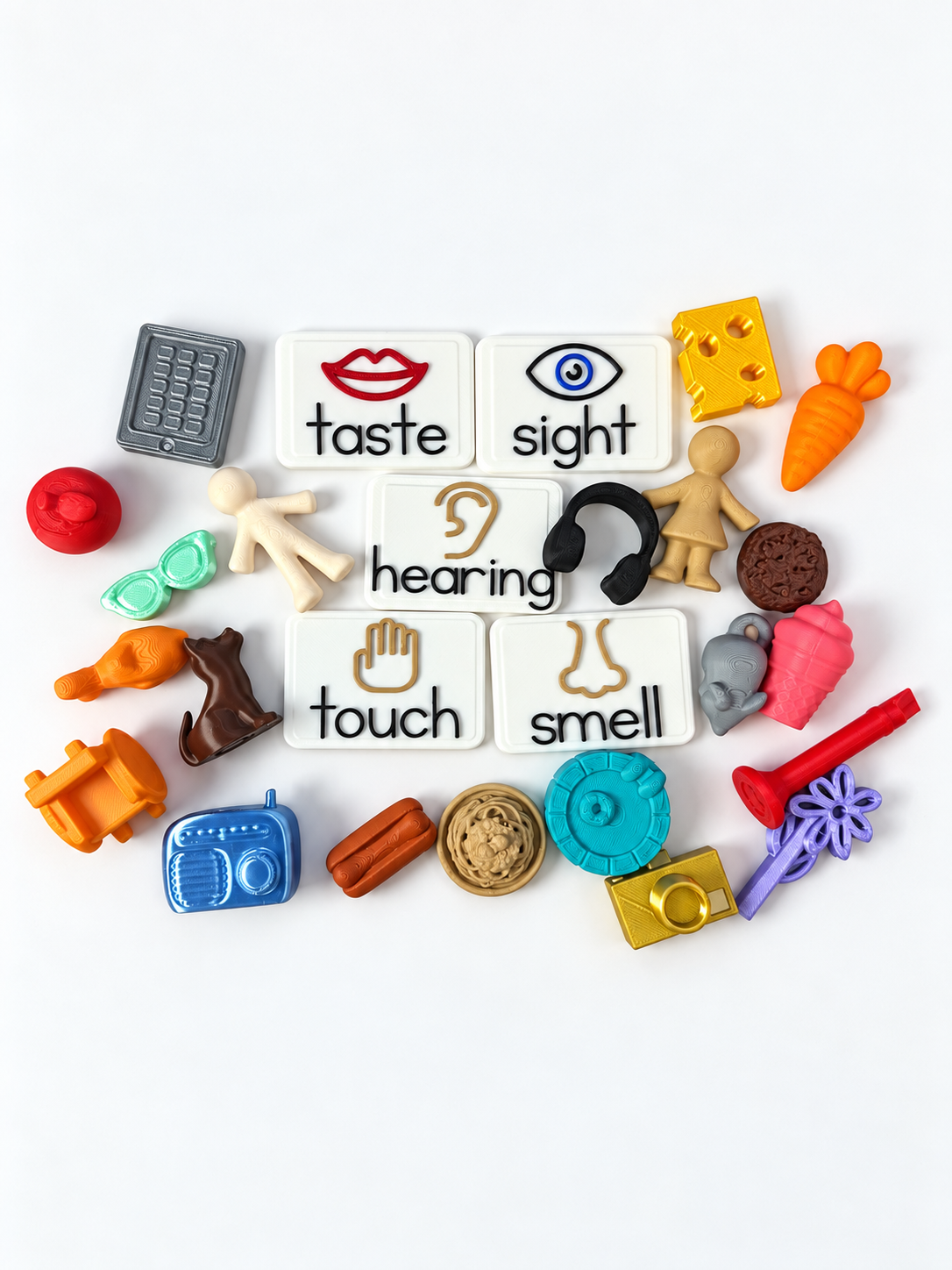 Senses Theme Book Set - Story Prop Mini Objects - Speech Therapy Set - You & Me Book about Differences