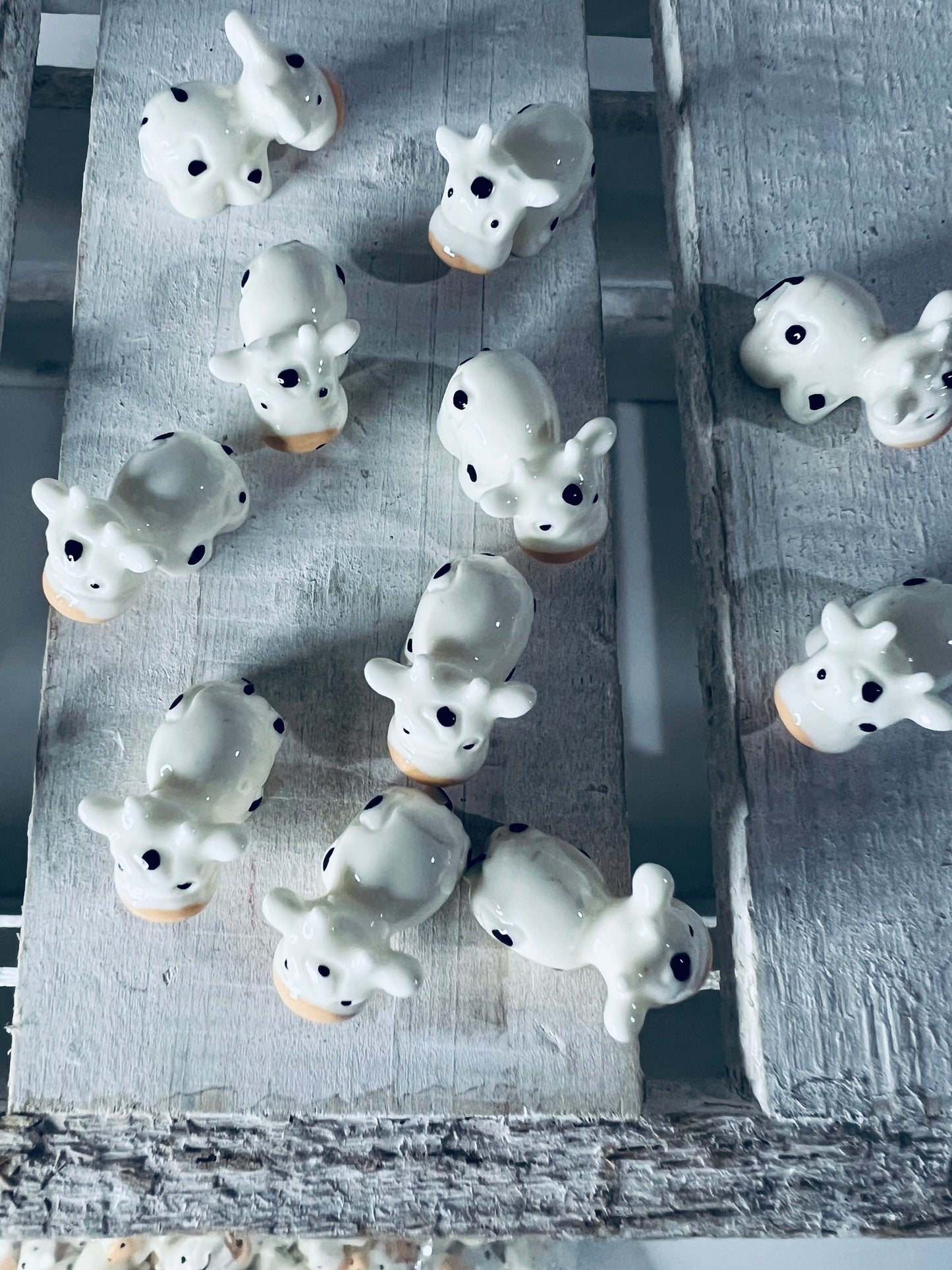 Miniature COW Objects Alphabet Trinkets FARM Minis Speech Therapy Objects Slime Charms Montessori Miniatures Dollhouse