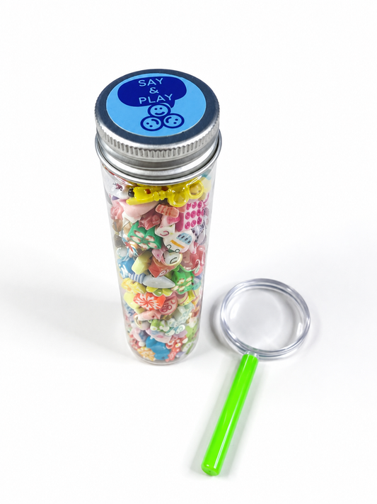 I Spy Bottle Mini Objects | Speech Therapy Sensory Toy | I Spy Game | Calm Corner Tool - Preschool Party Favor