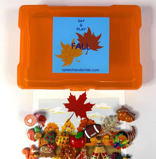 Fall Theme Mini Trinkets Kit Speech Therapy - Say & Play Mini Objects™ Fall