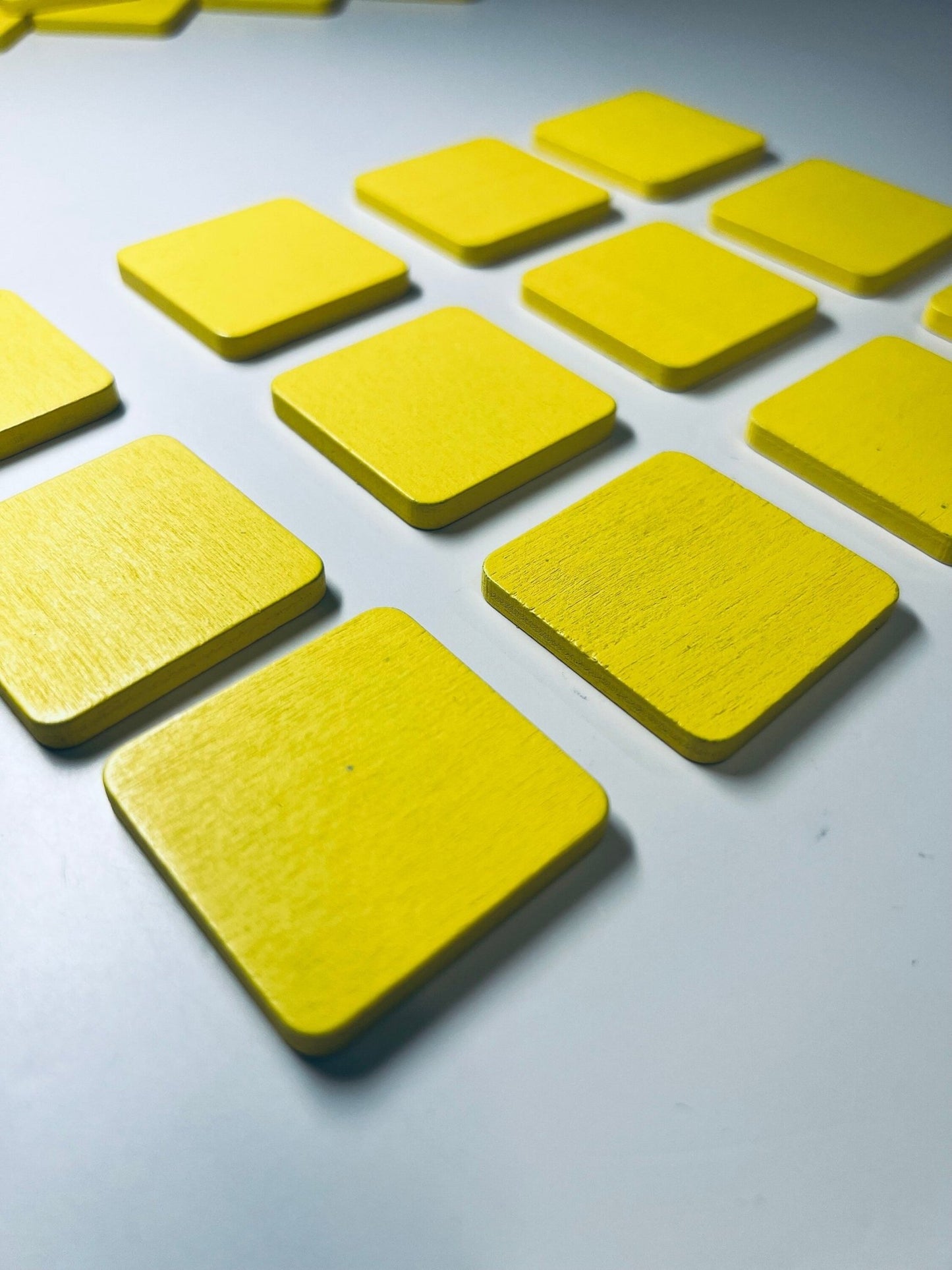 Alphabet Object Letter Y Mini Objects Yellow Wood Square - Speech and Smile