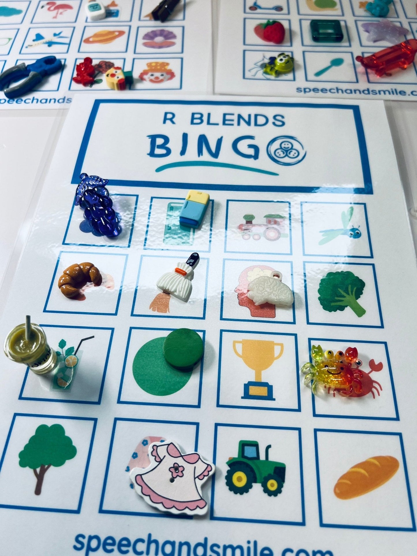 Blends Bingo Printable Boards - Speech Sounds Bingo - Speech Therapy - Speech and Smile - Speech Sound Worksheets Printable Acitvity for SLP - Speech and Smile