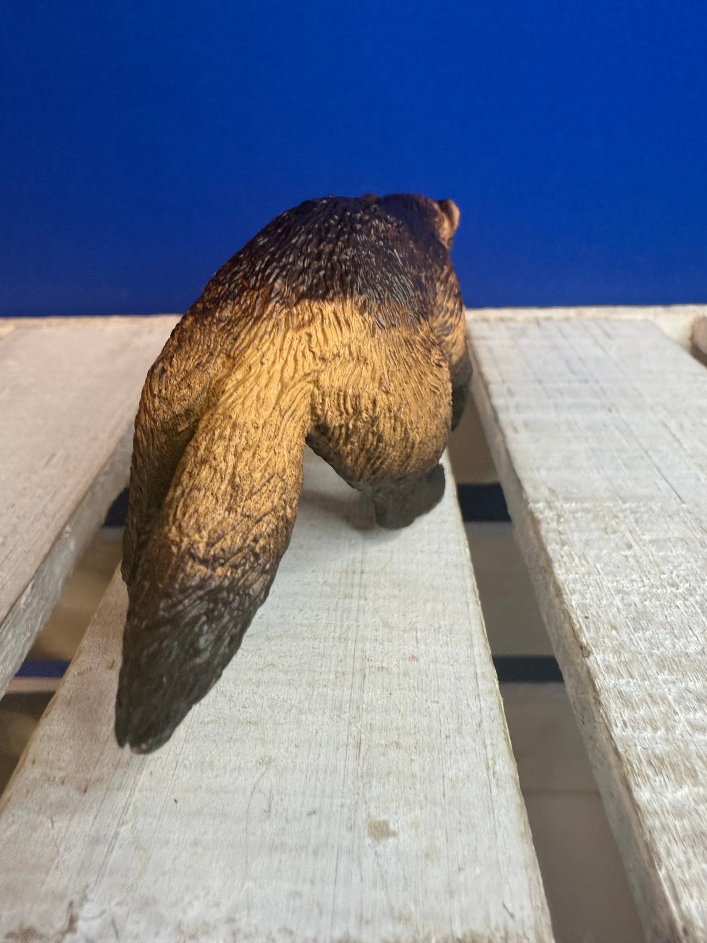 Brown Walking Badger Miniature Figure – 2.5 Inch Mini Object - Speech and Smile