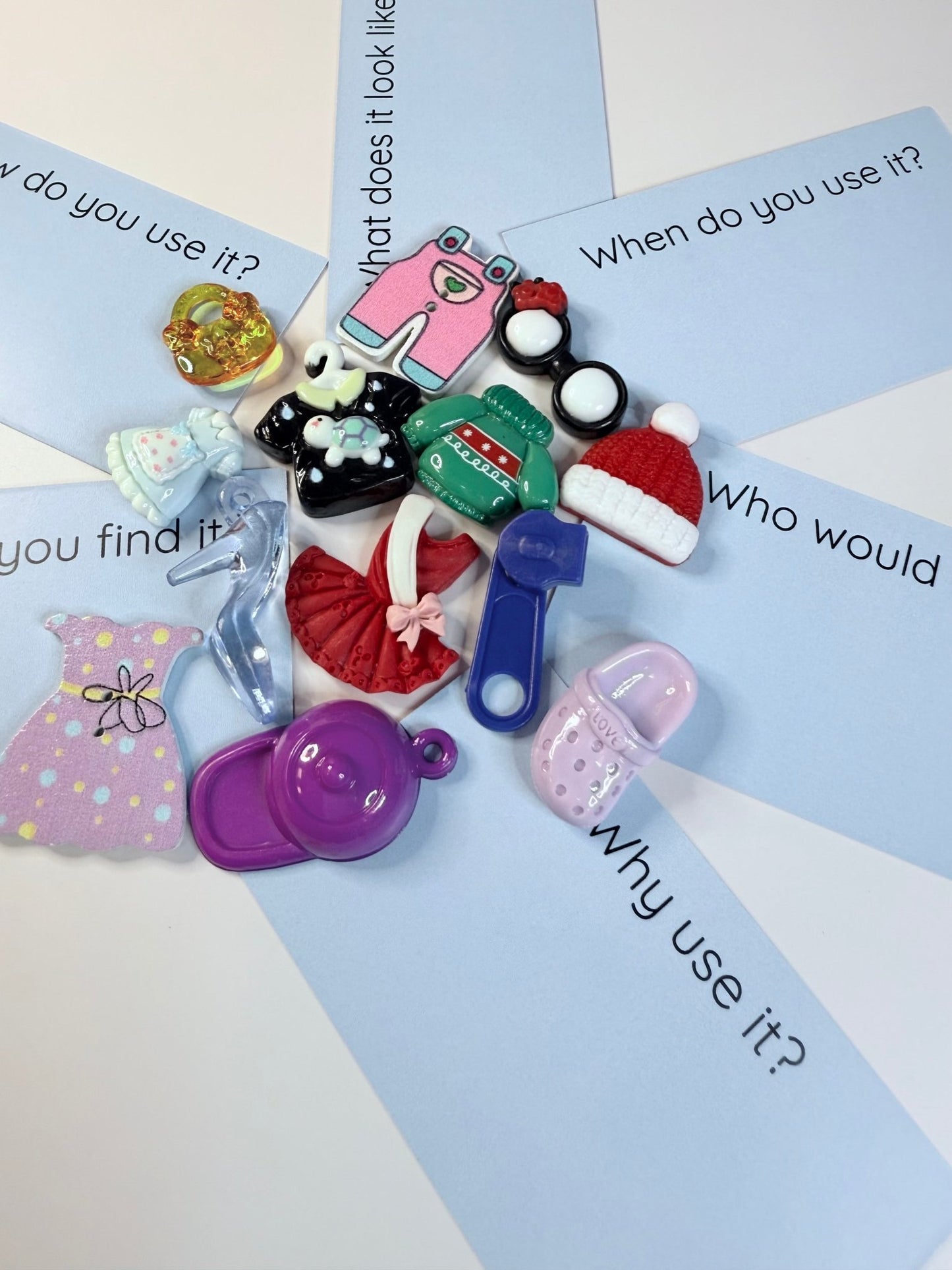 Clothing Theme Mini Objects Speech Therapy Minis Objects Language Task Box - Speech and Smile