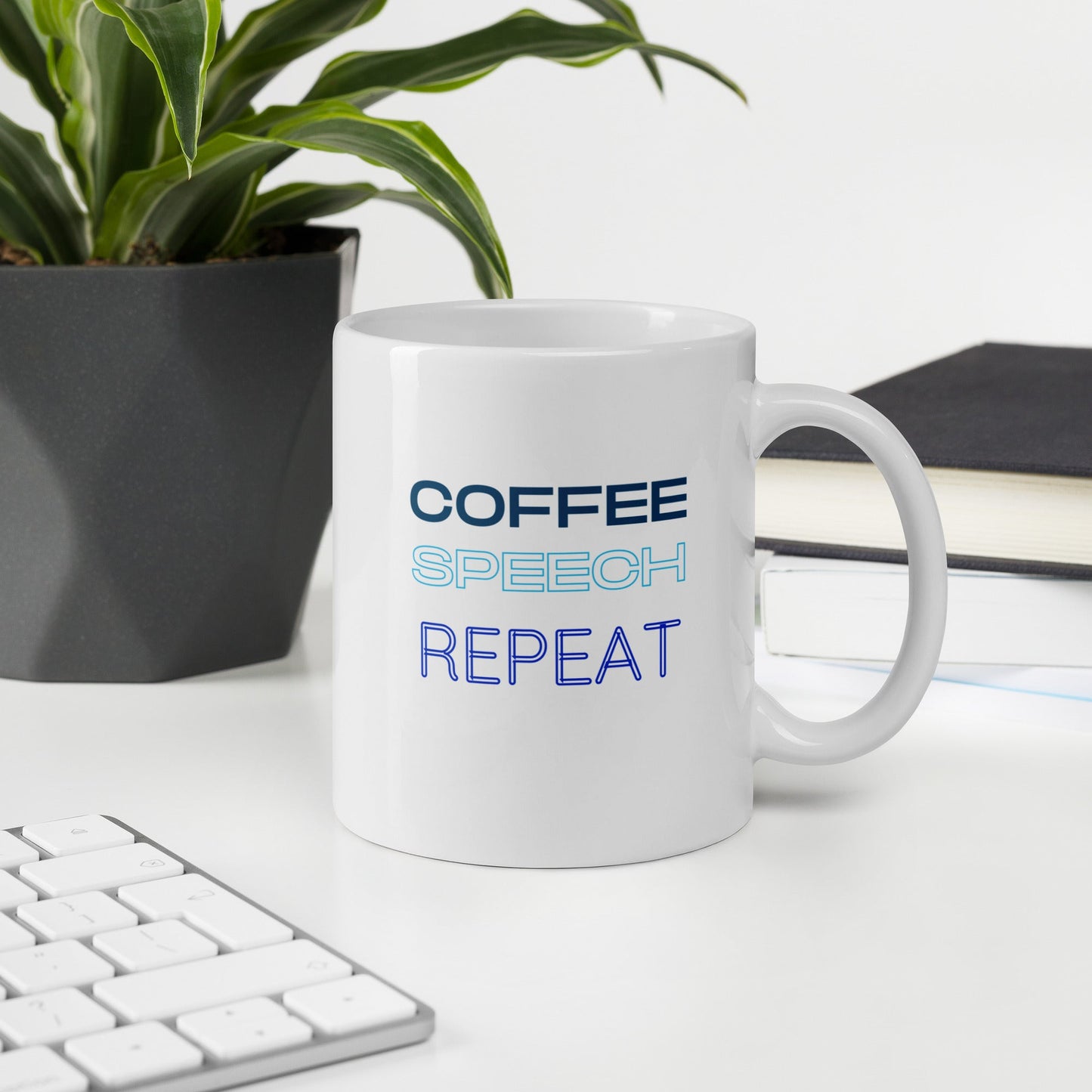 Coffee Speech Repeat Mug for the SLP - Speech and Smile